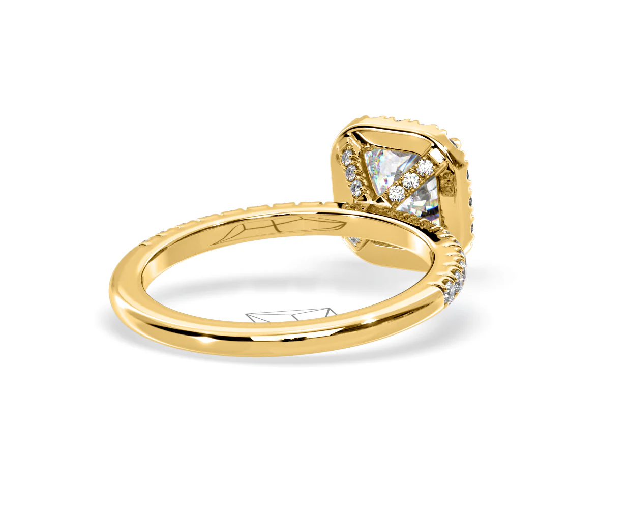 2.05ct Beatrice Lab Diamond Halo Engagement Ring in 18K Gold F/VS1 - Image 134
