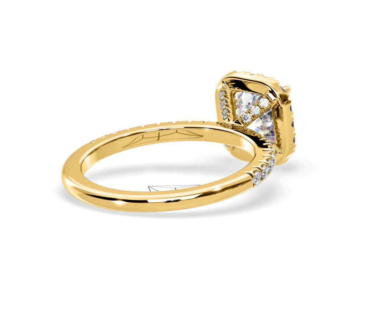 2.05ct Beatrice Lab Diamond Halo Engagement Ring in 18K Gold F/VS1 - Image 136
