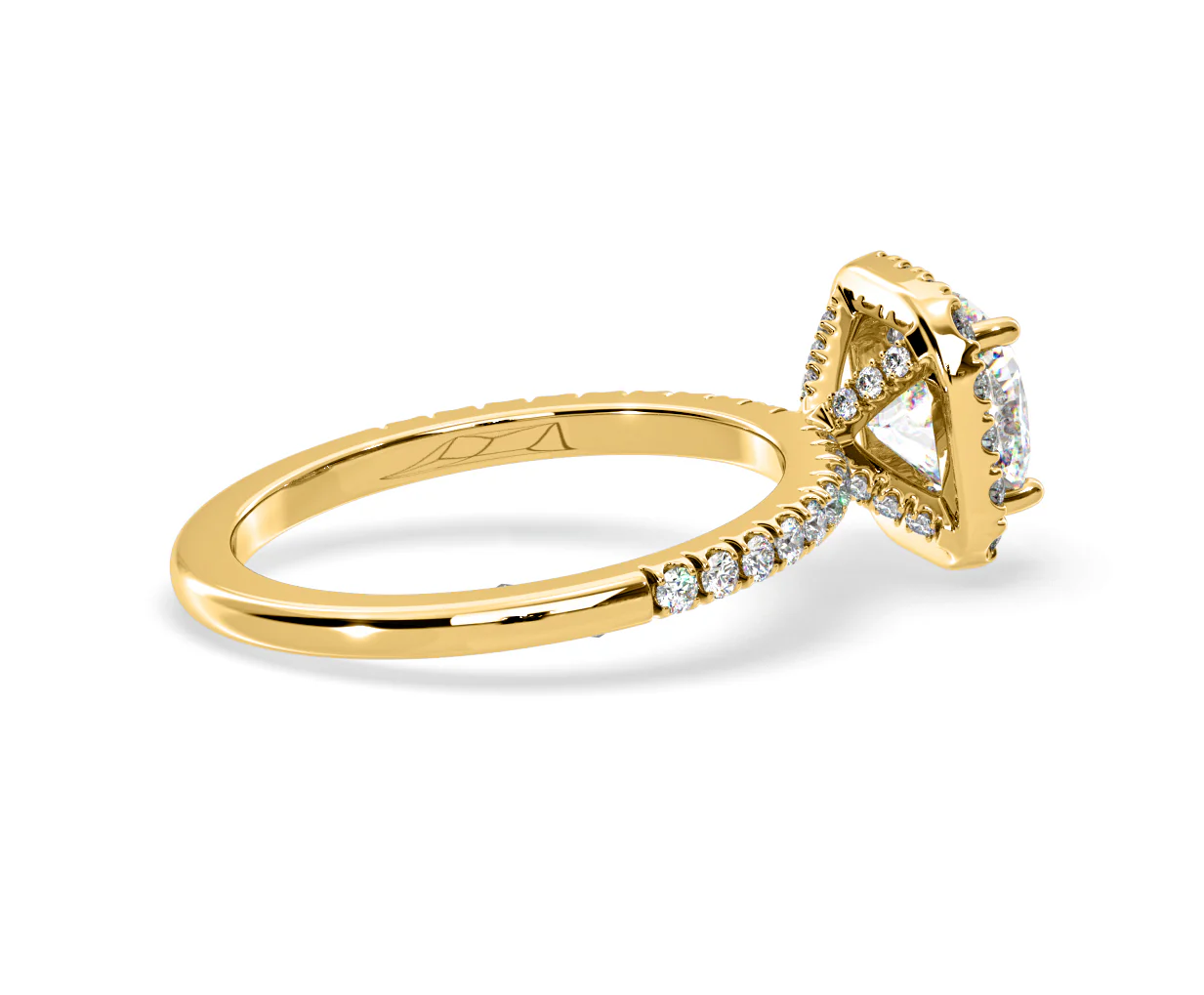 2.05ct Beatrice Lab Diamond Halo Engagement Ring in 18K Gold F/VS1 - Image 142