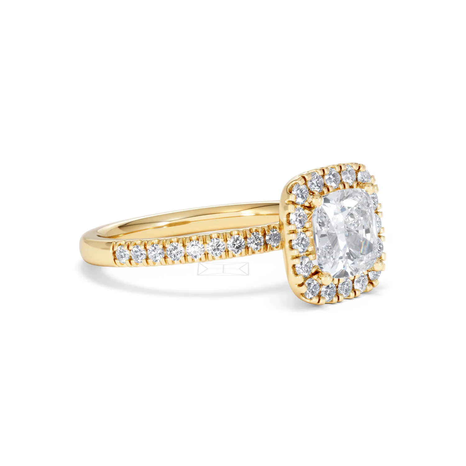 2.05ct Beatrice Lab Diamond Halo Engagement Ring in 18K Gold F/VS1 - Image 18