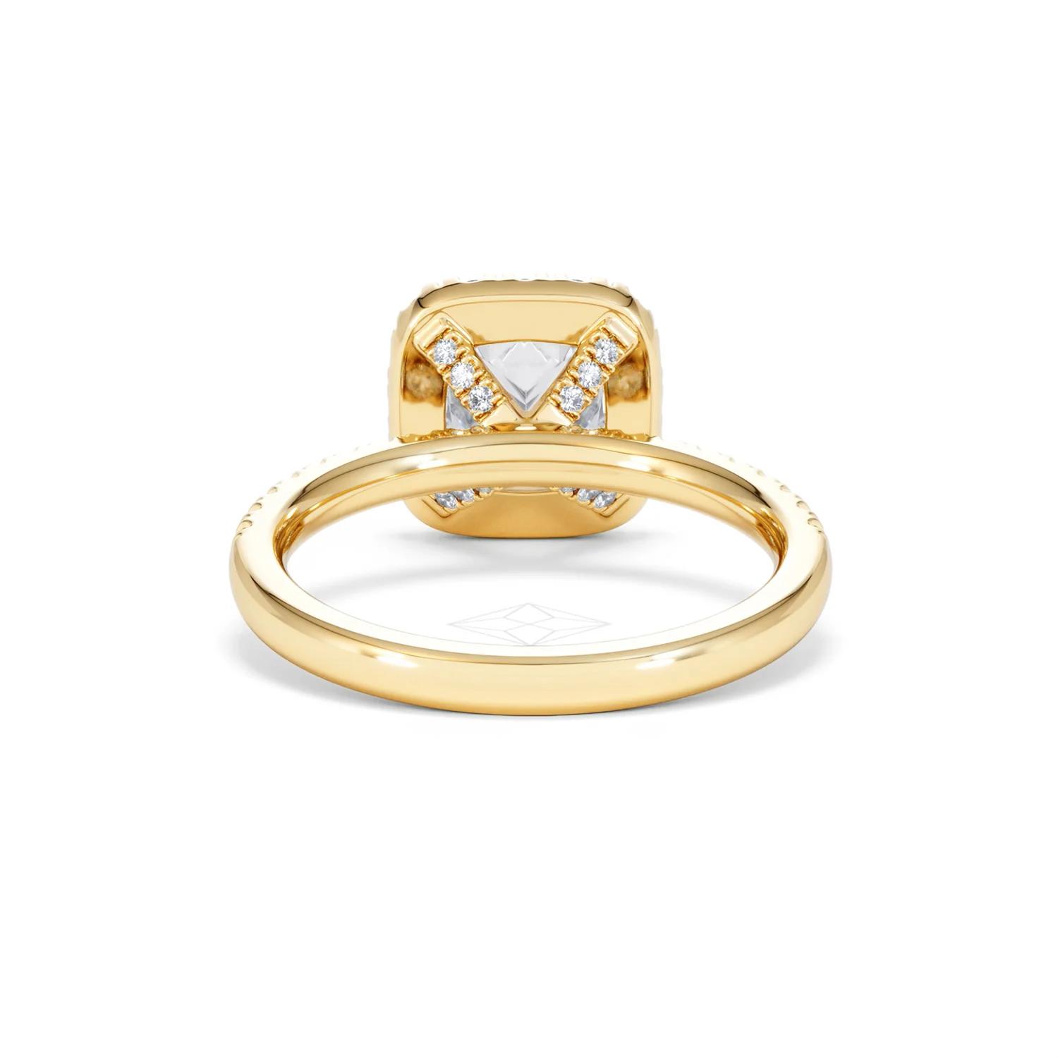 2.05ct Beatrice Lab Diamond Halo Engagement Ring in 18K Gold F/VS1 - Image 48