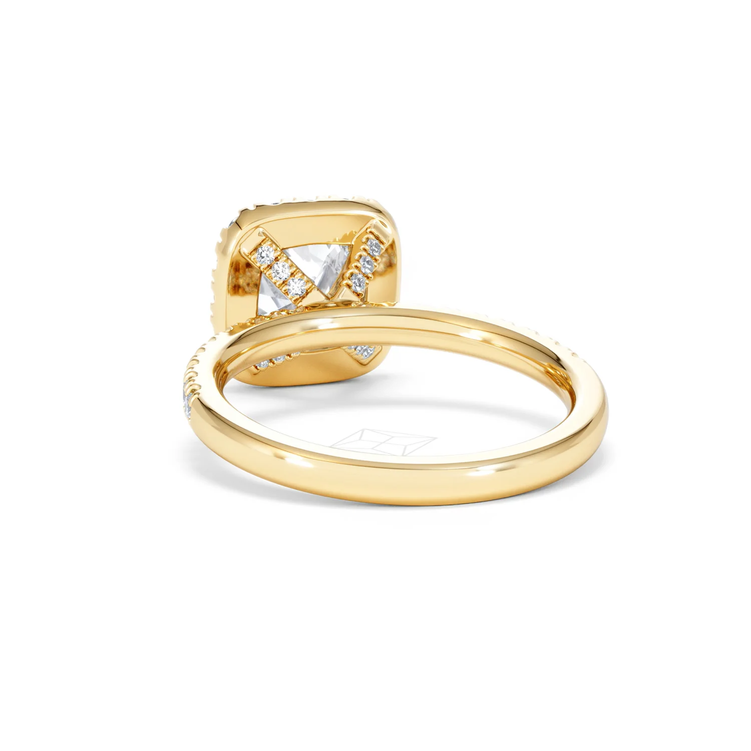 2.05ct Beatrice Lab Diamond Halo Engagement Ring in 18K Gold F/VS1 - Image 52