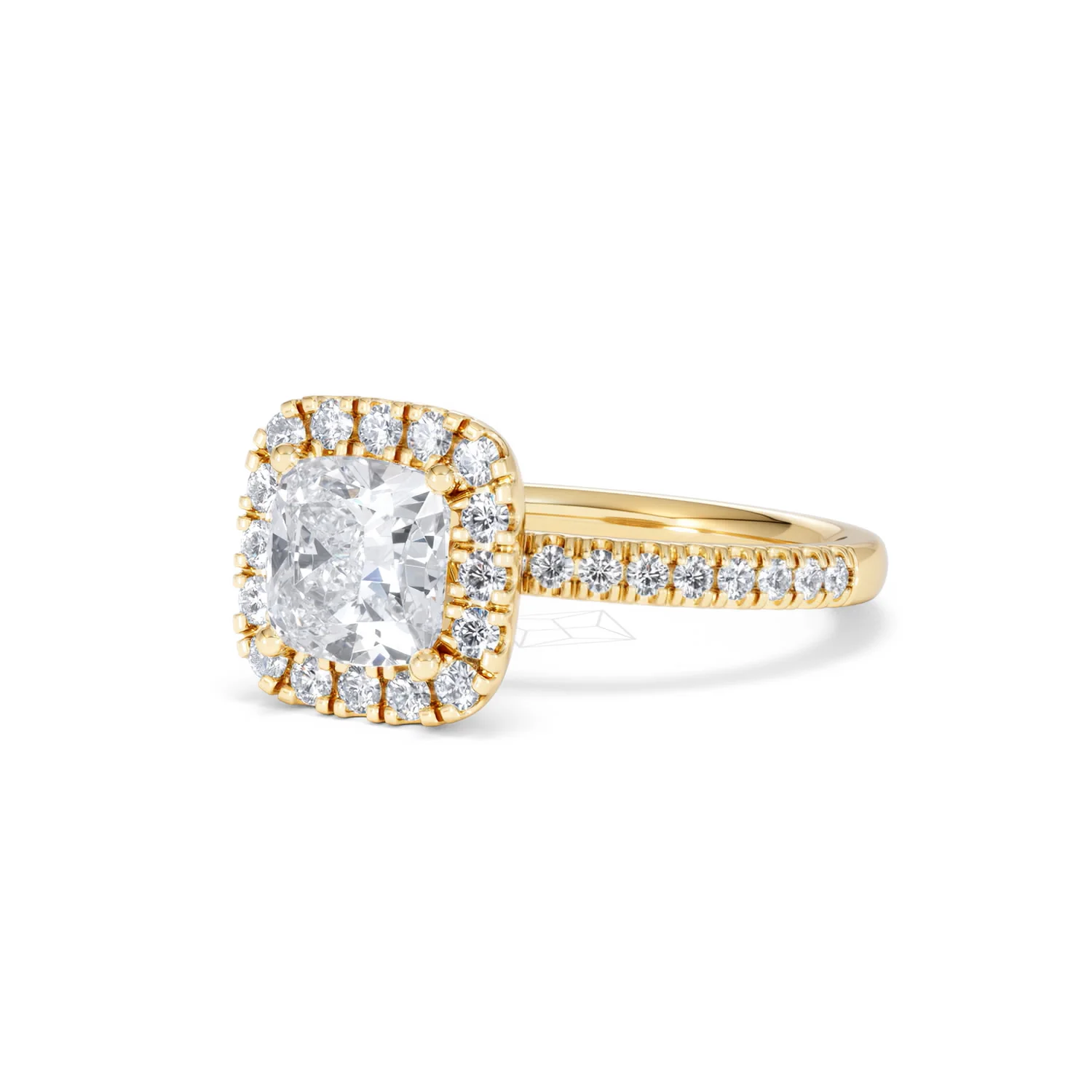 2.05ct Beatrice Lab Diamond Halo Engagement Ring in 18K Gold F/VS1 - Image 81
