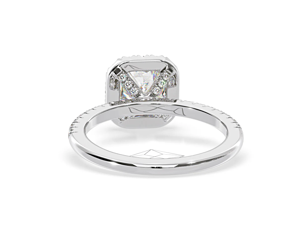 2.05ct Beatrice Lab Diamond Halo Engagement Ring in Platinum F/VS1 - Image 126