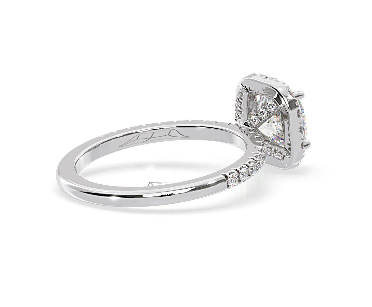 2.05ct Beatrice Lab Diamond Halo Engagement Ring in Platinum F/VS1 - Image 139