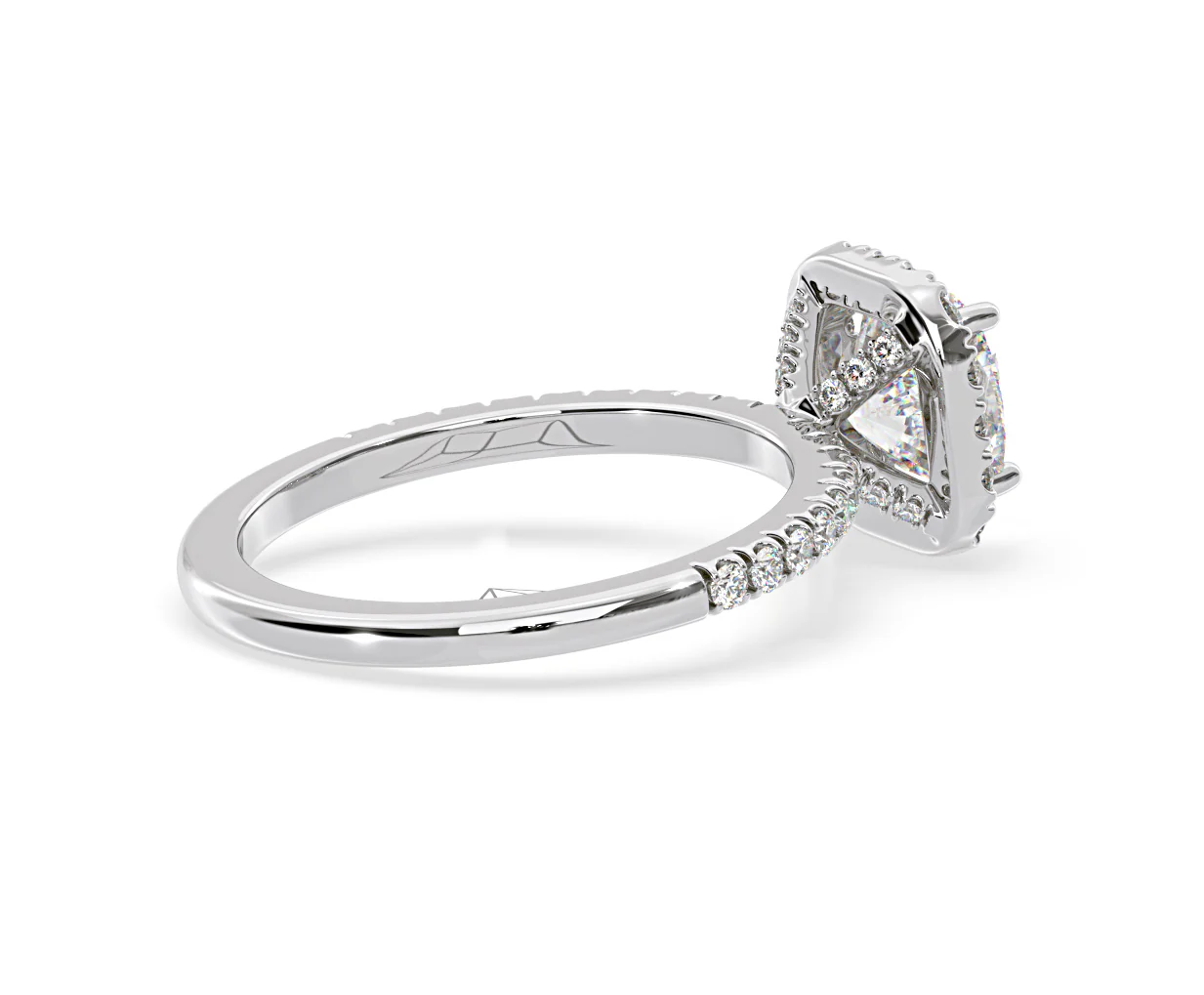2.05ct Beatrice Lab Diamond Halo Engagement Ring in Platinum F/VS1 - Image 140