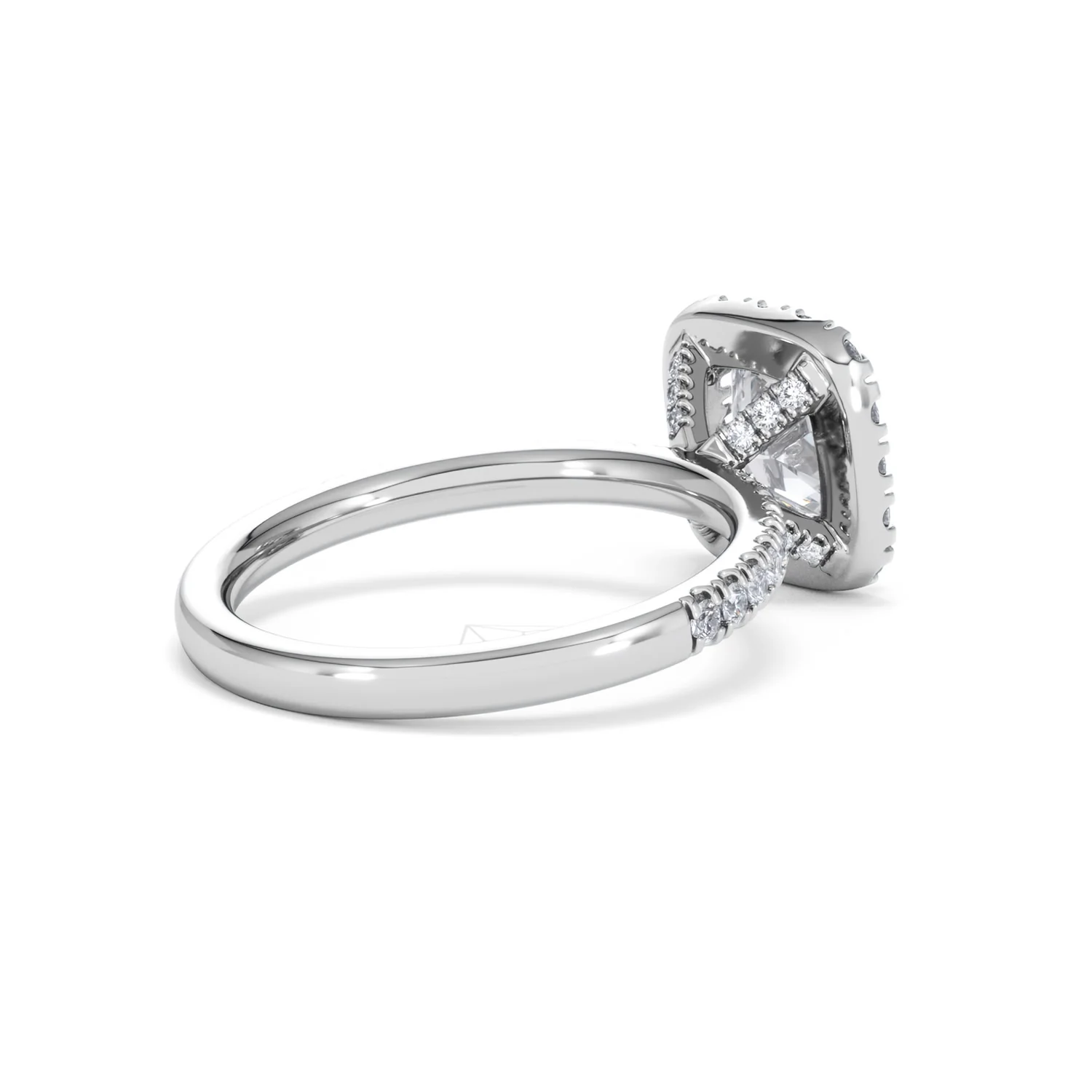 2.05ct Beatrice Lab Diamond Halo Engagement Ring in Platinum F/VS1 - Image 37