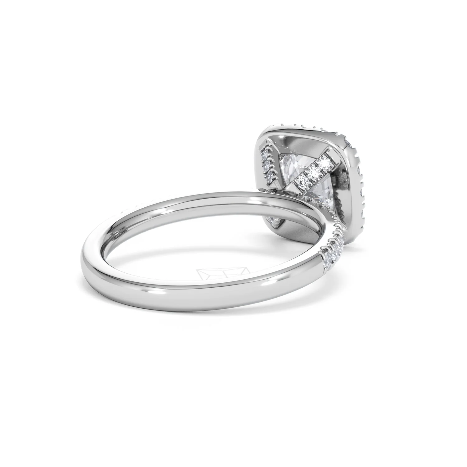 2.05ct Beatrice Lab Diamond Halo Engagement Ring in Platinum F/VS1 - Image 40