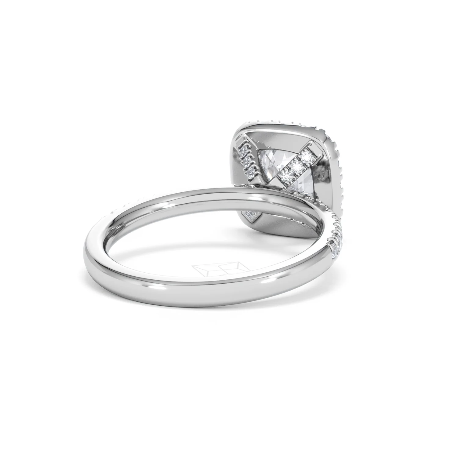 2.05ct Beatrice Lab Diamond Halo Engagement Ring in Platinum F/VS1 - Image 42