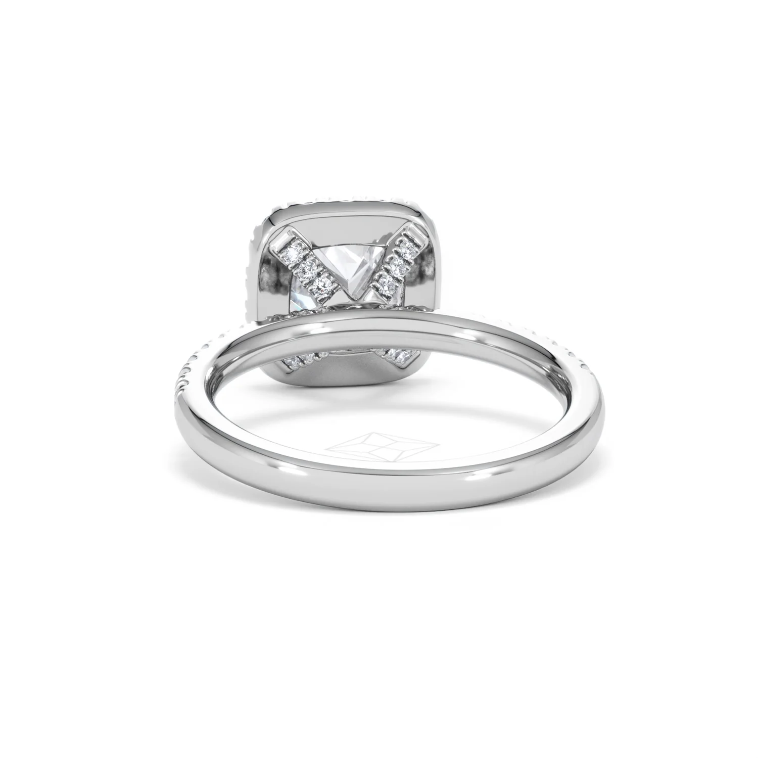 2.05ct Beatrice Lab Diamond Halo Engagement Ring in Platinum F/VS1 - Image 50