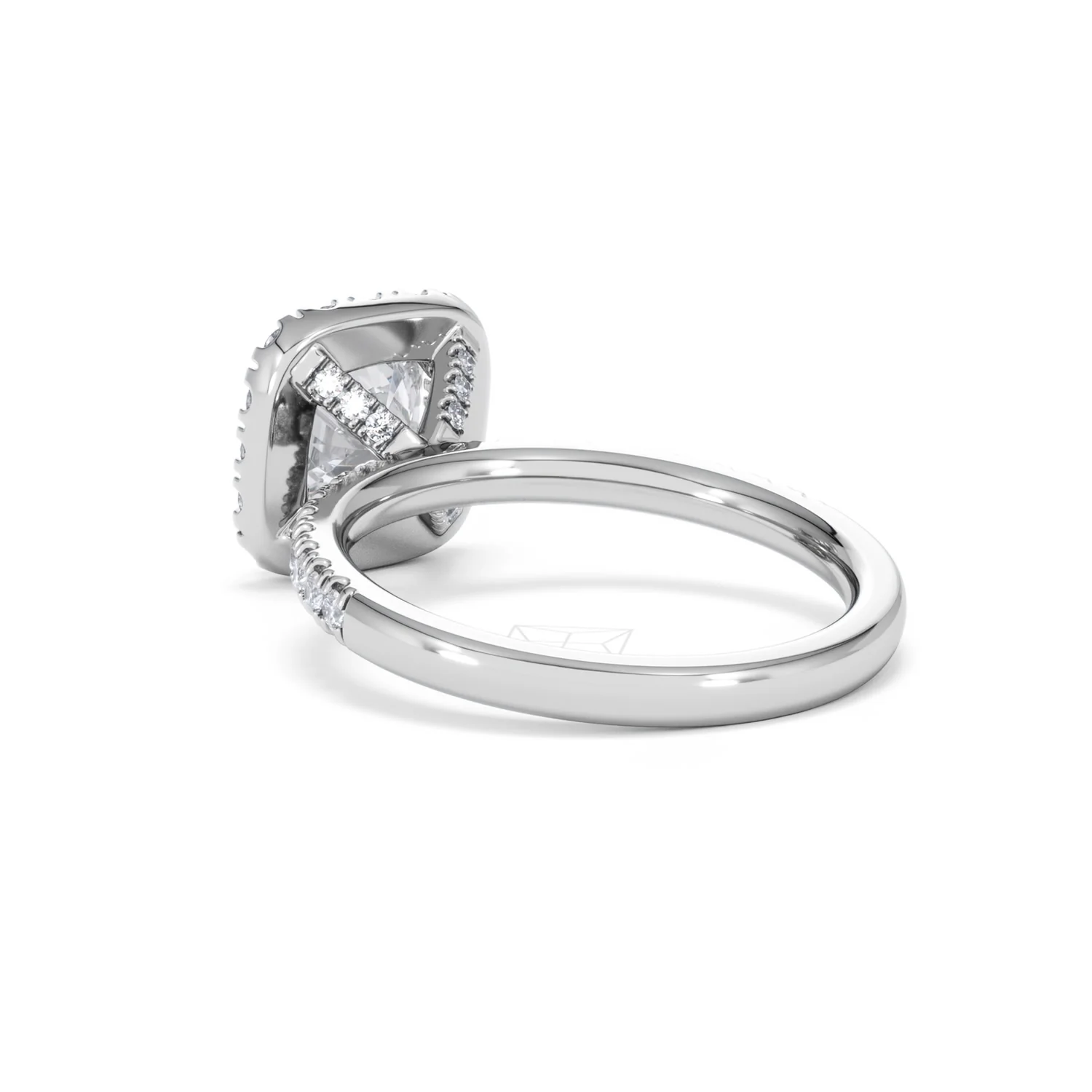 2.05ct Beatrice Lab Diamond Halo Engagement Ring in Platinum F/VS1 - Image 56
