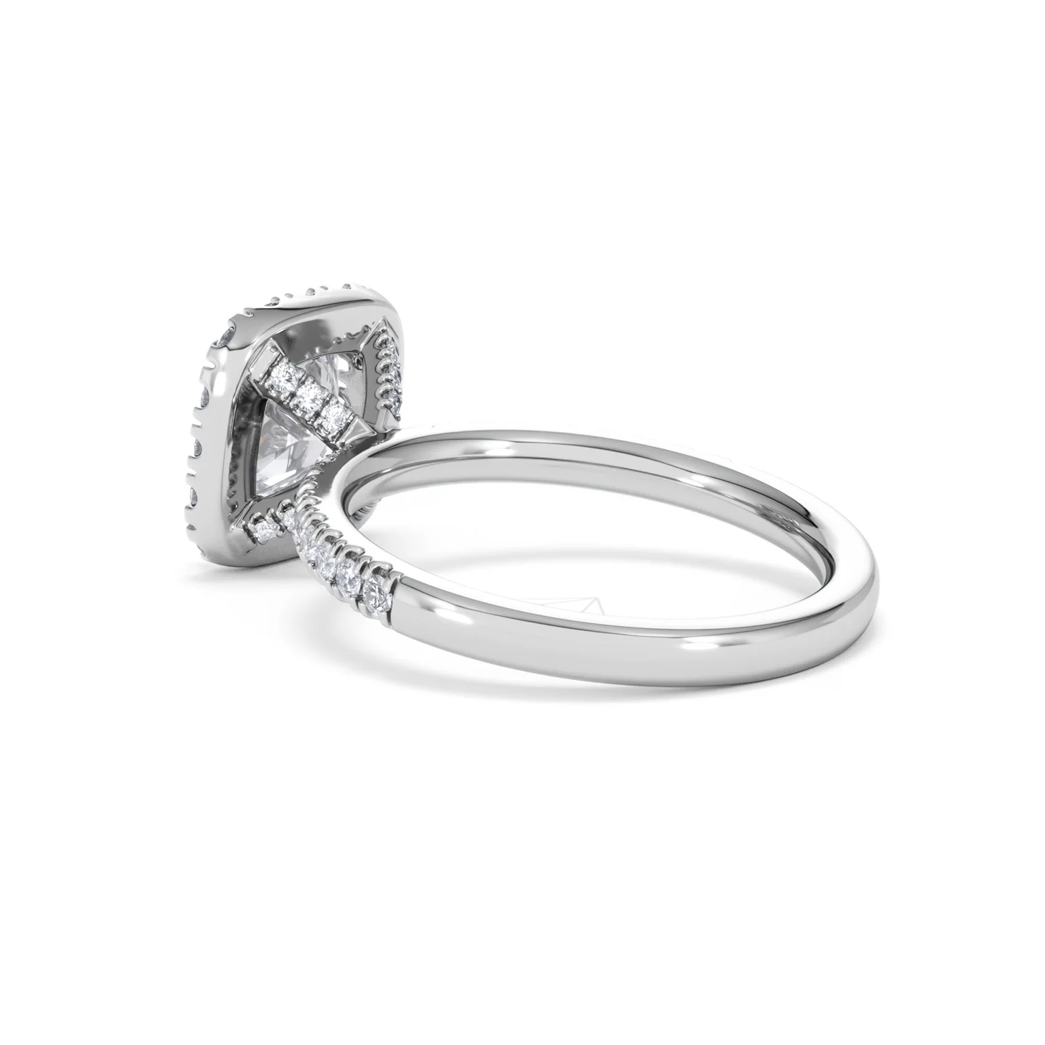 2.05ct Beatrice Lab Diamond Halo Engagement Ring in Platinum F/VS1 - Image 59