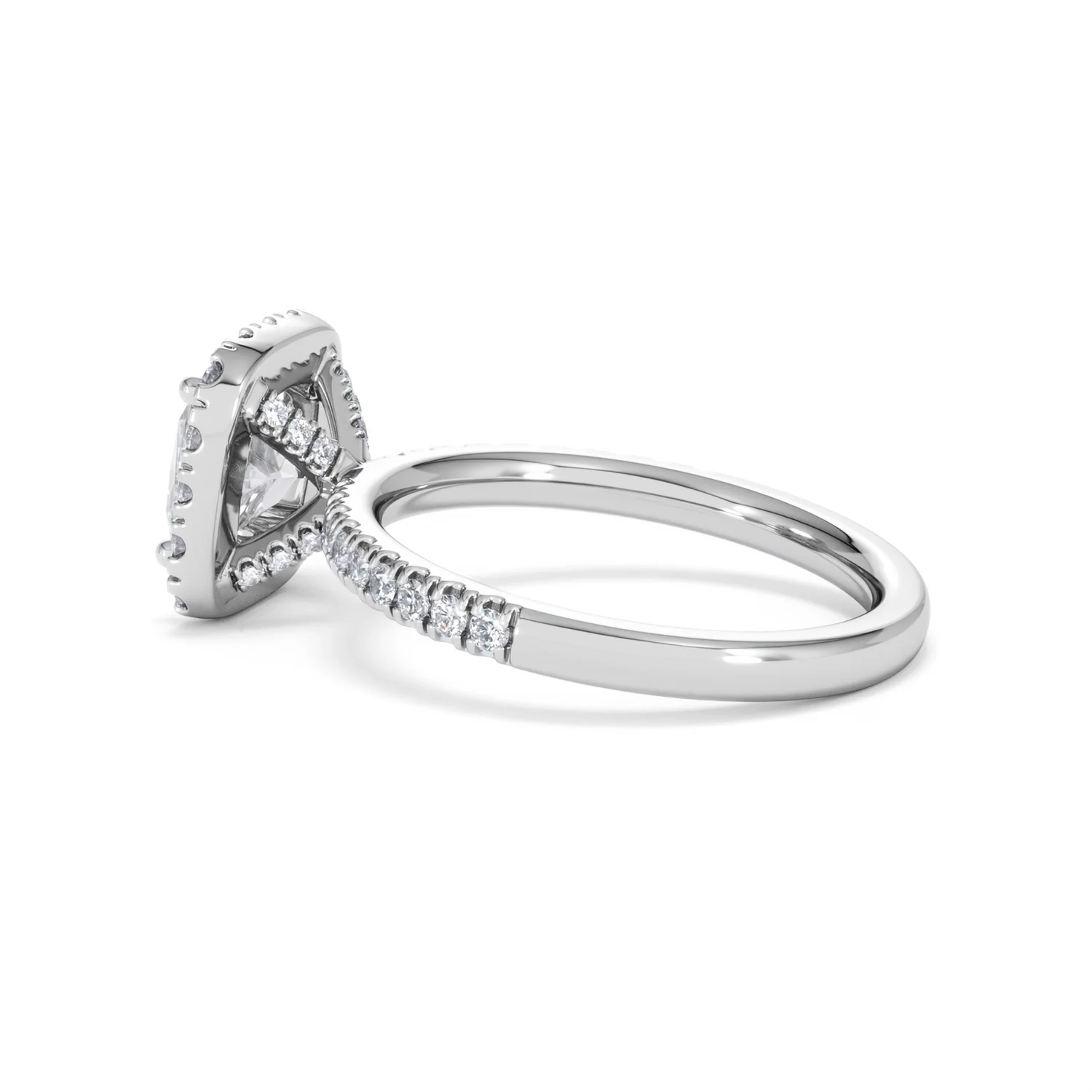 2.05ct Beatrice Lab Diamond Halo Engagement Ring in Platinum F/VS1 - Image 63