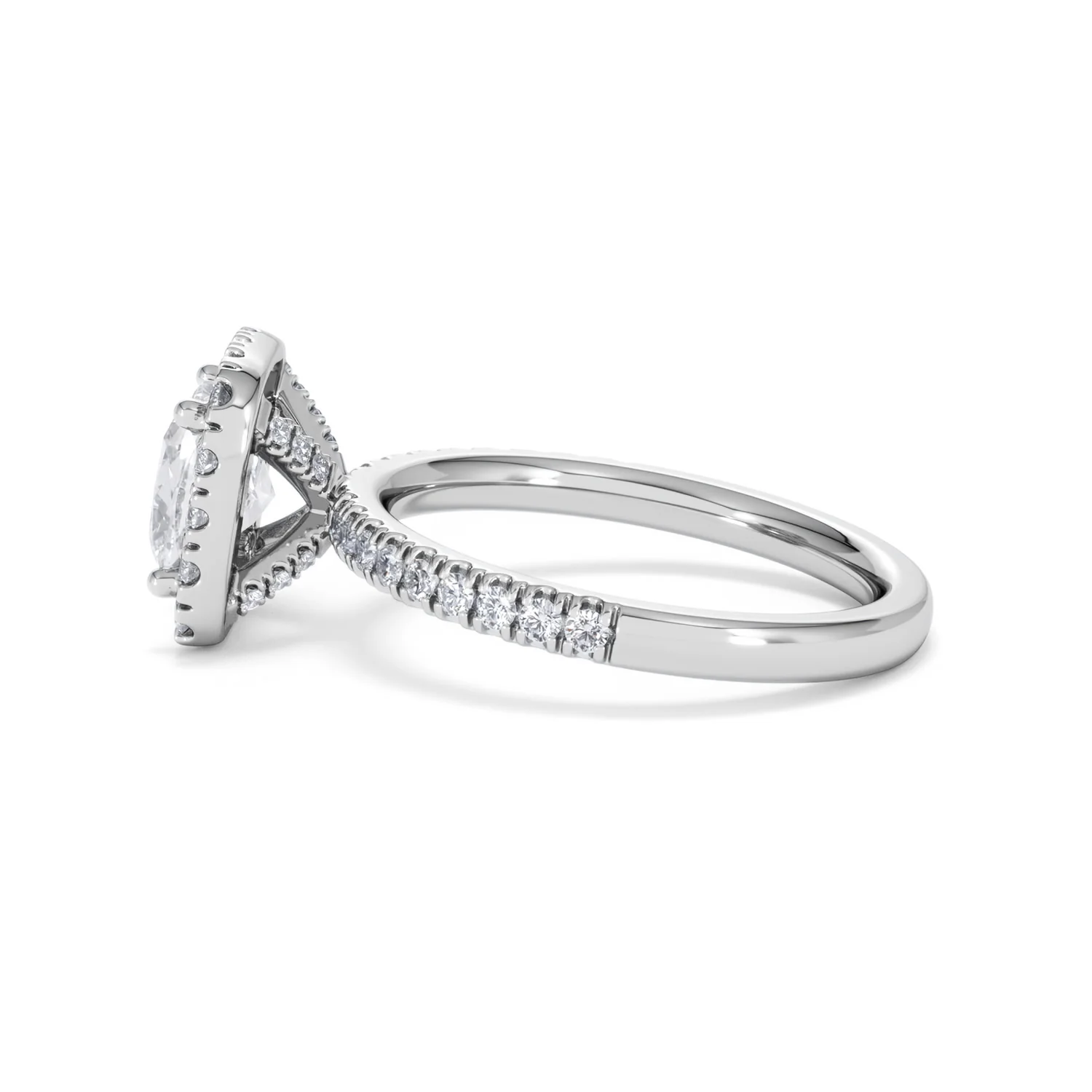 2.05ct Beatrice Lab Diamond Halo Engagement Ring in Platinum F/VS1 - Image 67