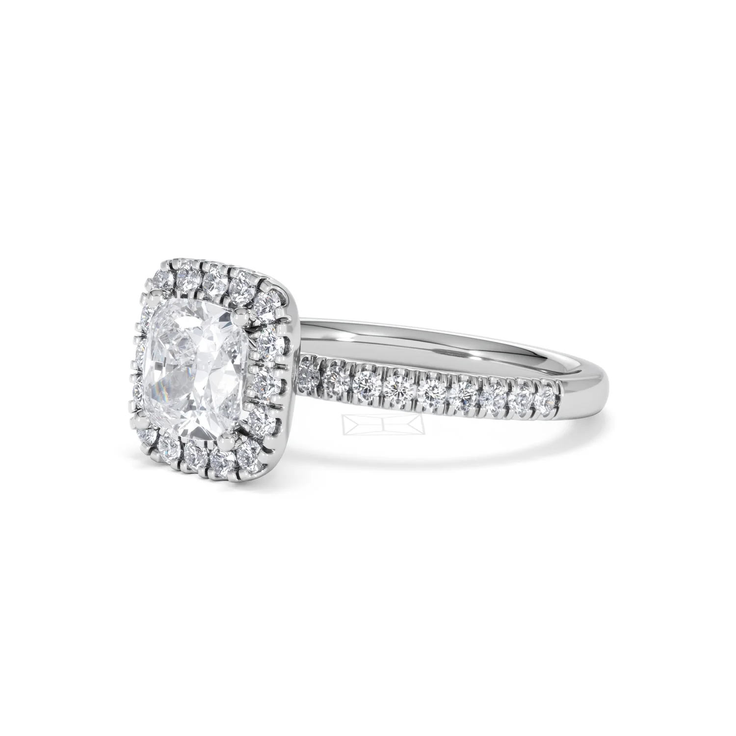 2.05ct Beatrice Lab Diamond Halo Engagement Ring in Platinum F/VS1 - Image 78