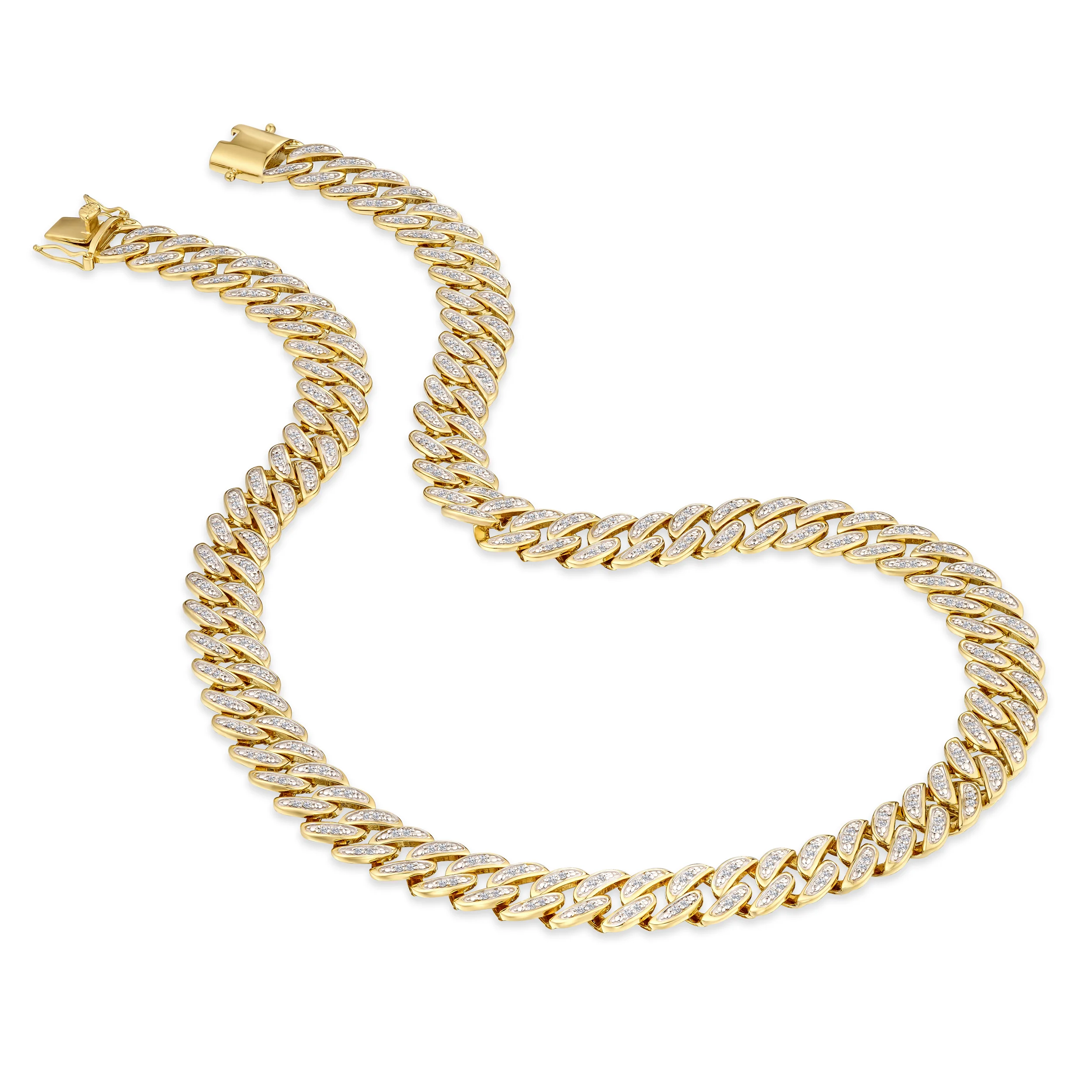 21 Inch Havana Cuban Lab Diamond Necklace 3.00ct Set in 18K Gold Vermeil - Image 4