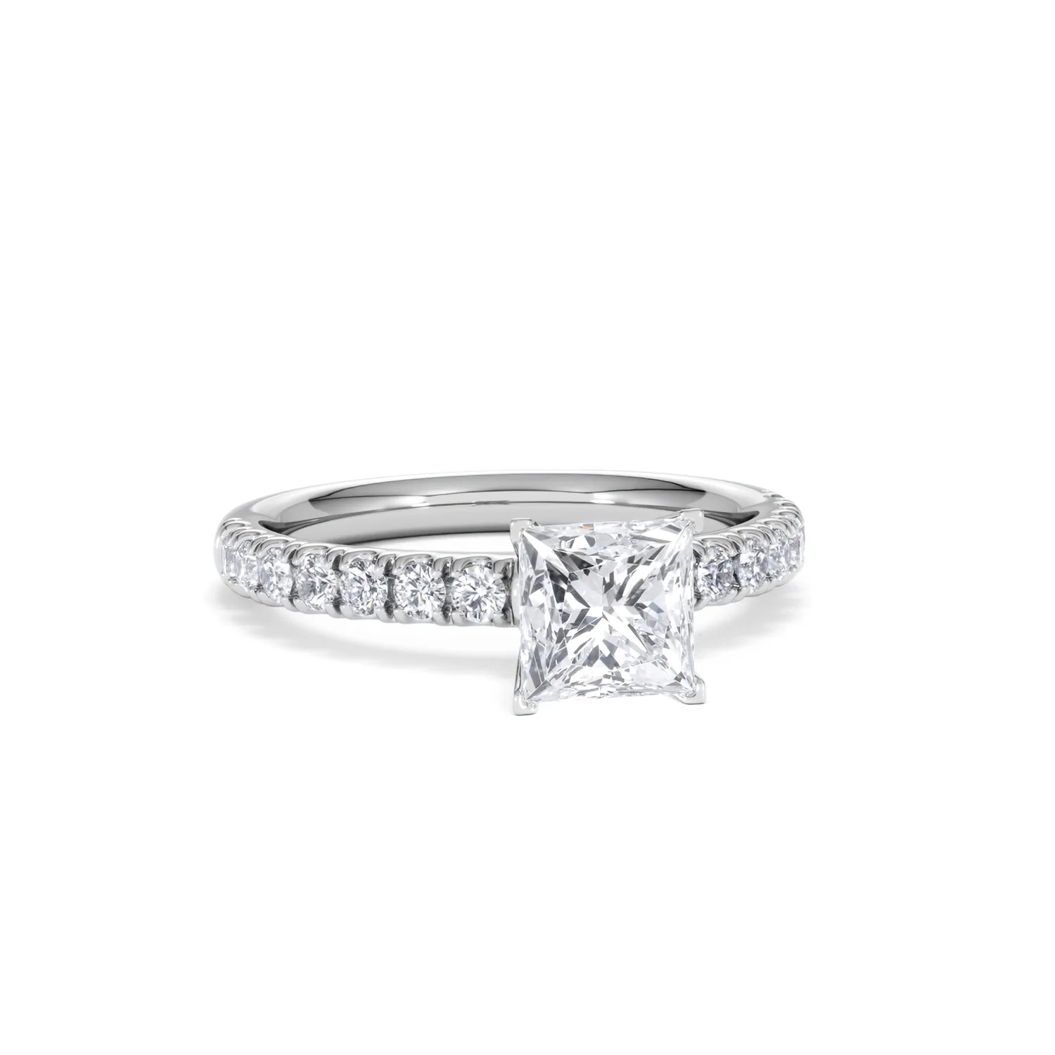 2.10ct Katerina Lab Princess Diamond Engagement Ring Platinum F/VS1 - Image 11