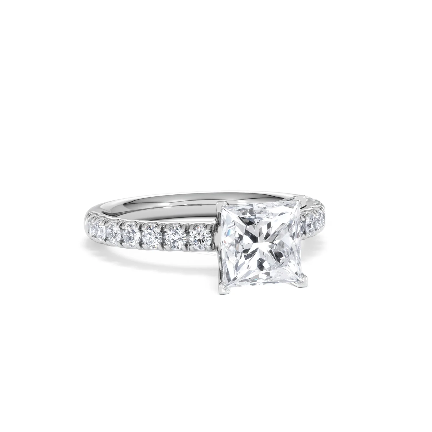 2.10ct Katerina Lab Princess Diamond Engagement Ring Platinum F/VS1 - Image 12