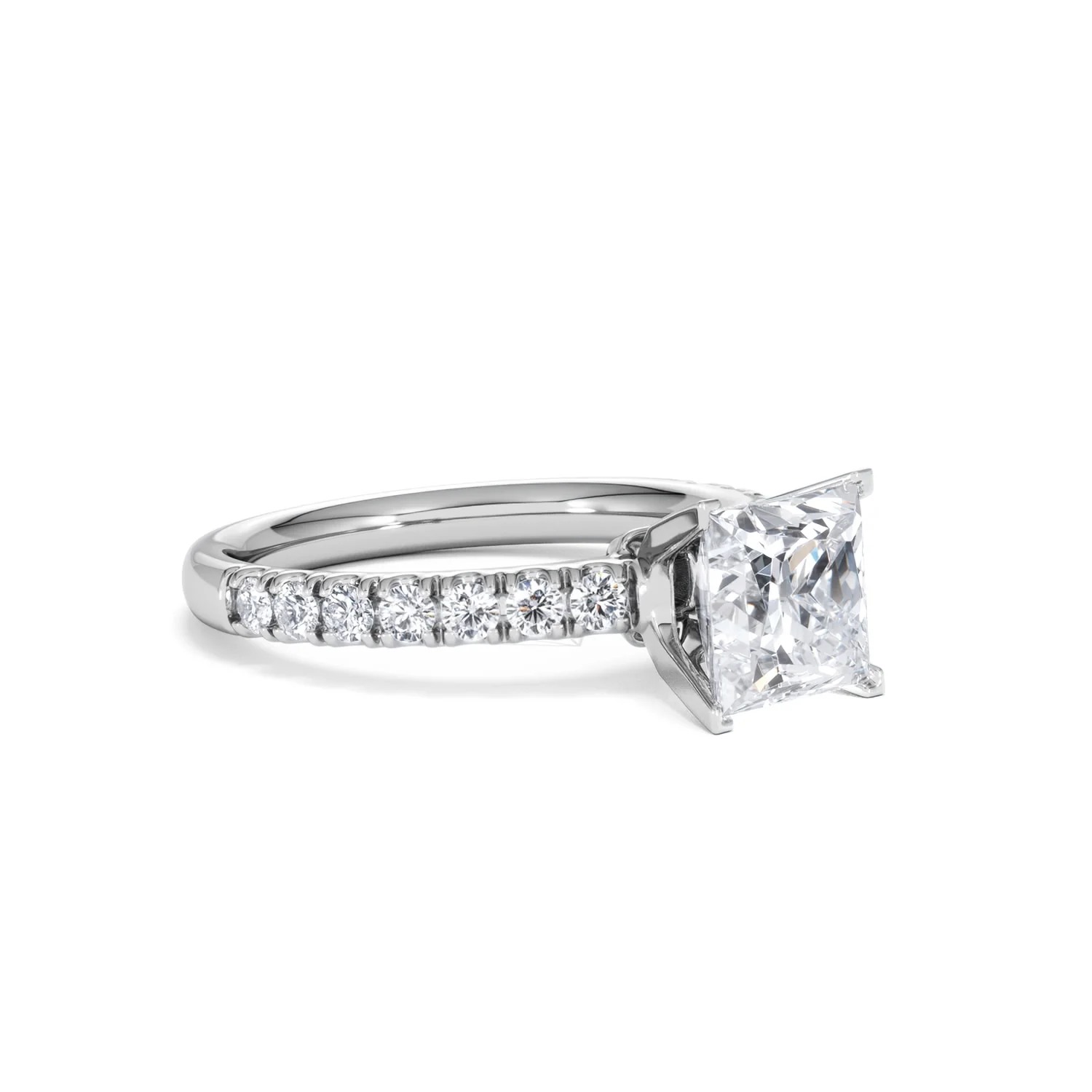 2.10ct Katerina Lab Princess Diamond Engagement Ring Platinum F/VS1 - Image 17