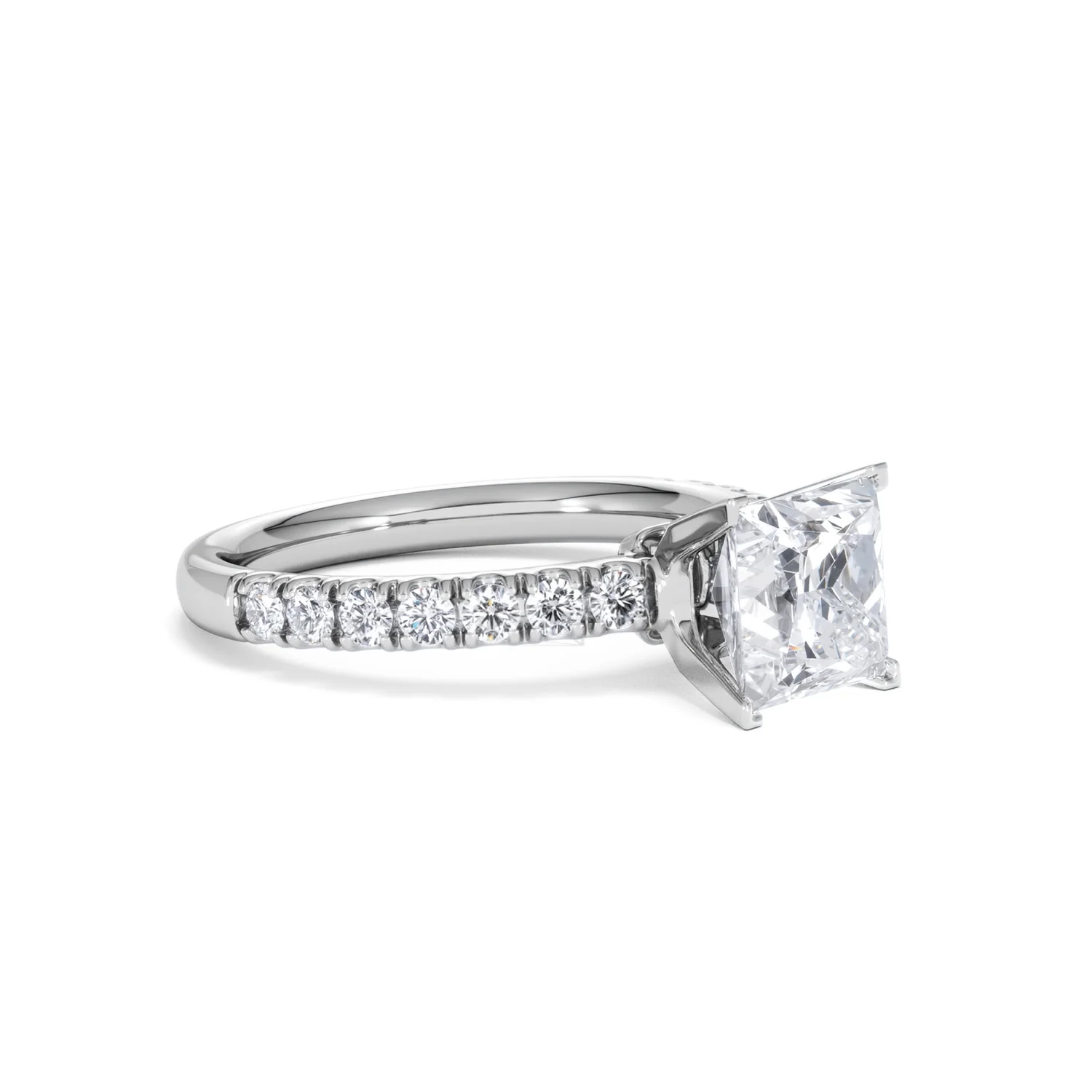 2.10ct Katerina Lab Princess Diamond Engagement Ring Platinum F/VS1 - Image 18
