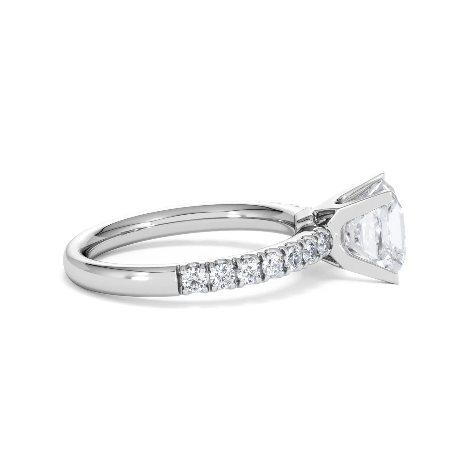 2.10ct Katerina Lab Princess Diamond Engagement Ring Platinum F/VS1 - Image 22