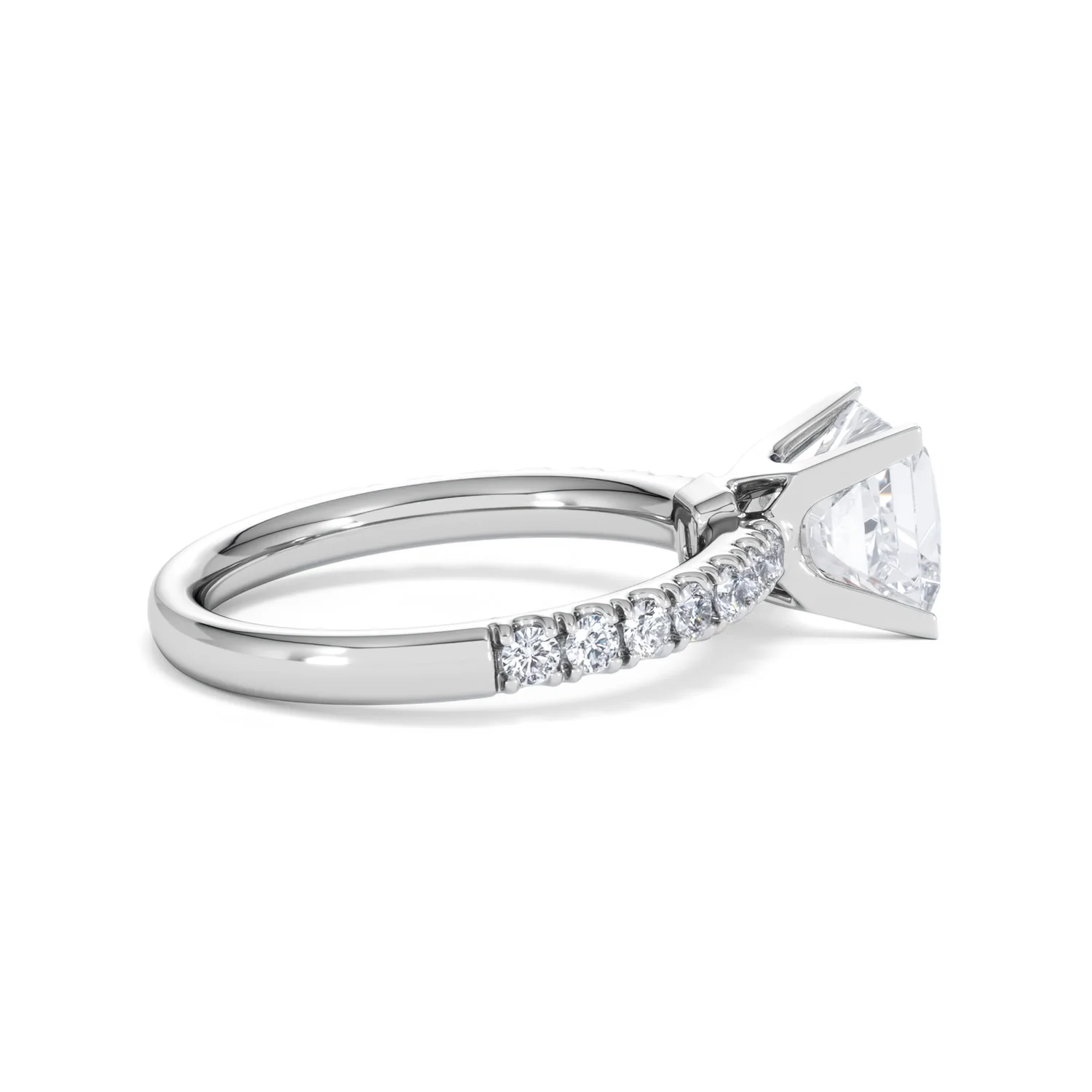 2.10ct Katerina Lab Princess Diamond Engagement Ring Platinum F/VS1 - Image 25