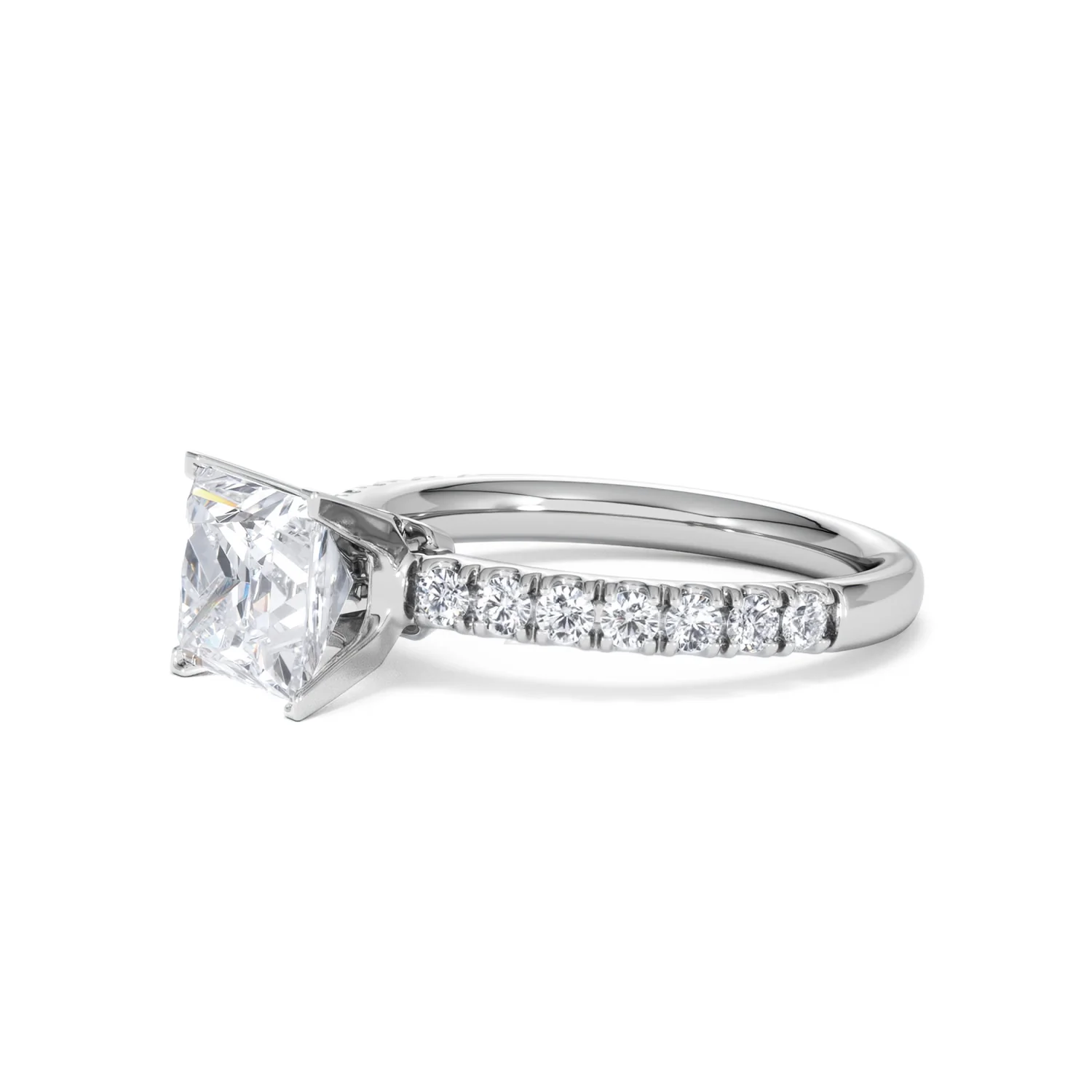 2.10ct Katerina Lab Princess Diamond Engagement Ring Platinum F/VS1 - Image 46
