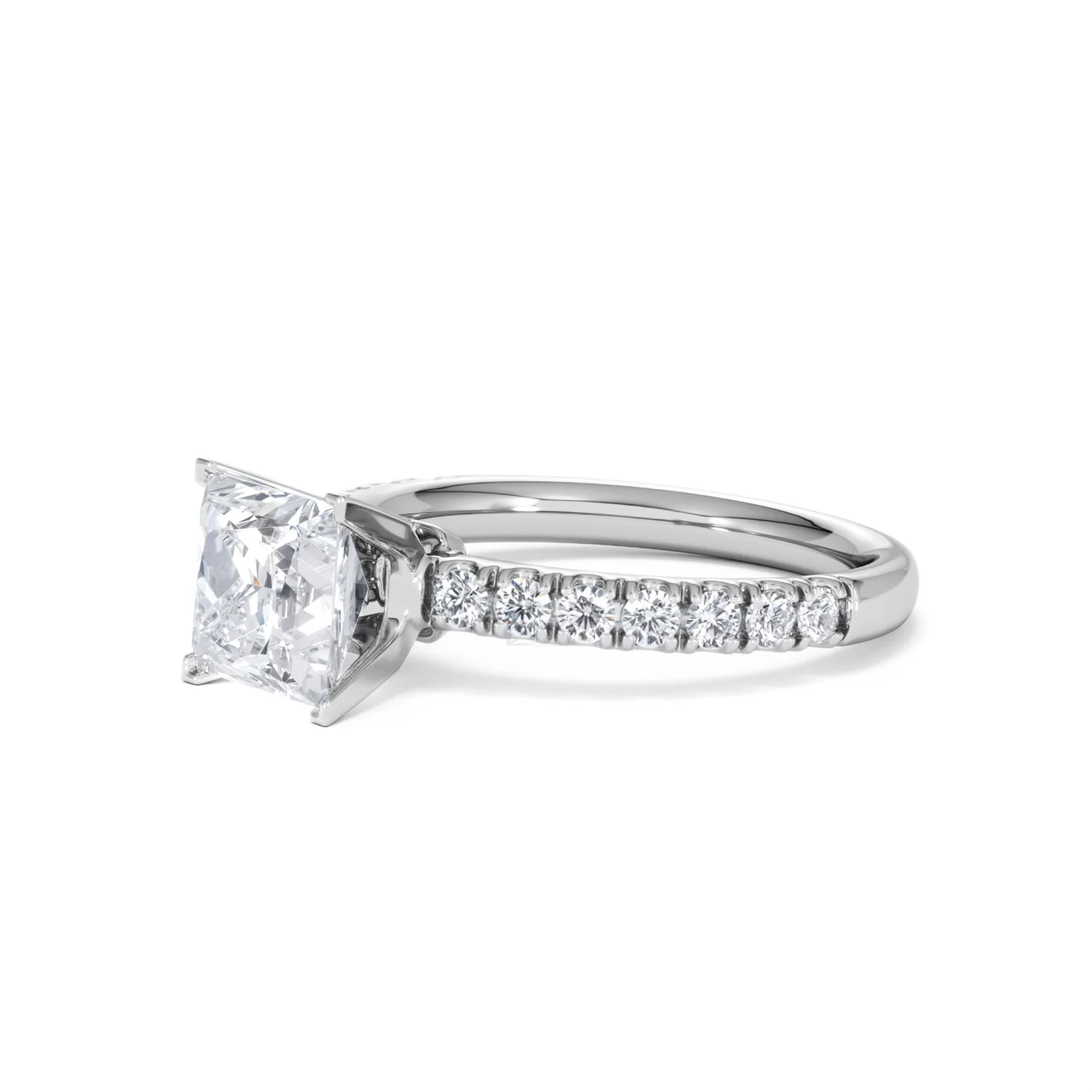 2.10ct Katerina Lab Princess Diamond Engagement Ring Platinum F/VS1 - Image 47