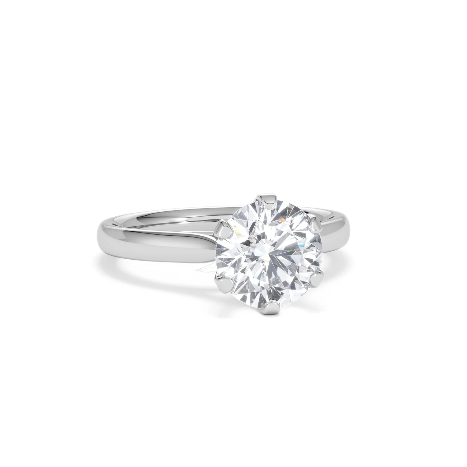 2 Ct Diamond Engagement Ring High Set Chloe Lab F/VS1 18K White Gold - Image 11