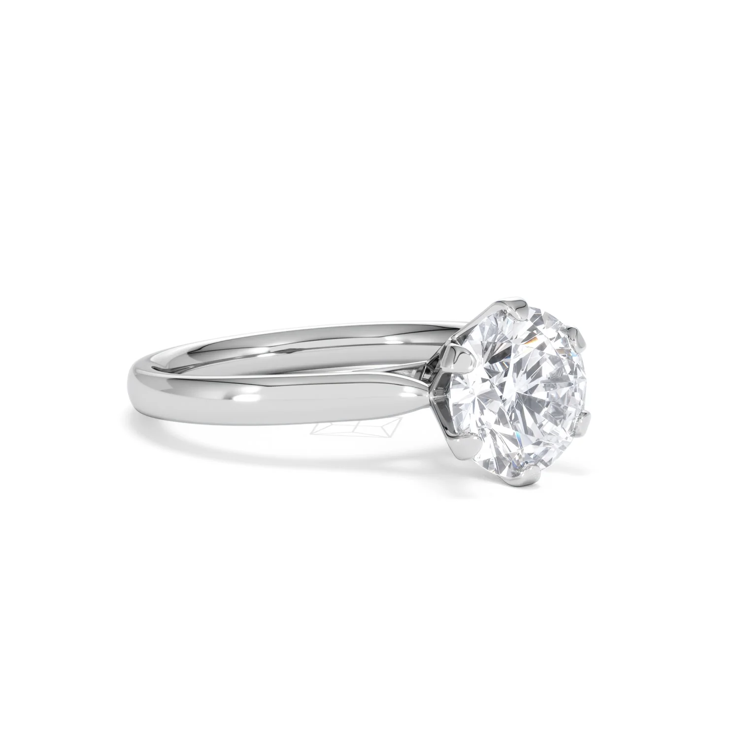 2 Ct Diamond Engagement Ring High Set Chloe Lab F/VS1 18K White Gold - Image 16