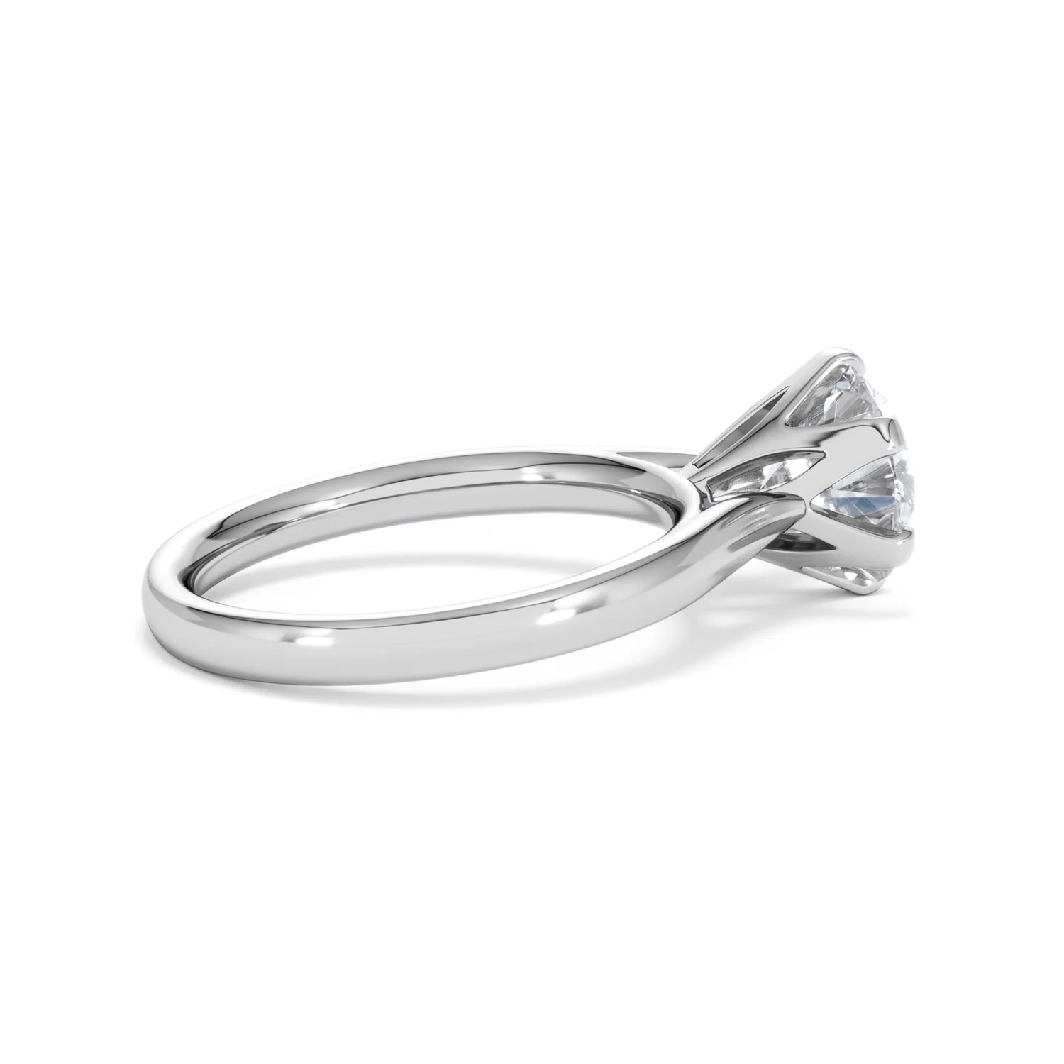2 Ct Diamond Engagement Ring High Set Chloe Lab F/VS1 18K White Gold - Image 32