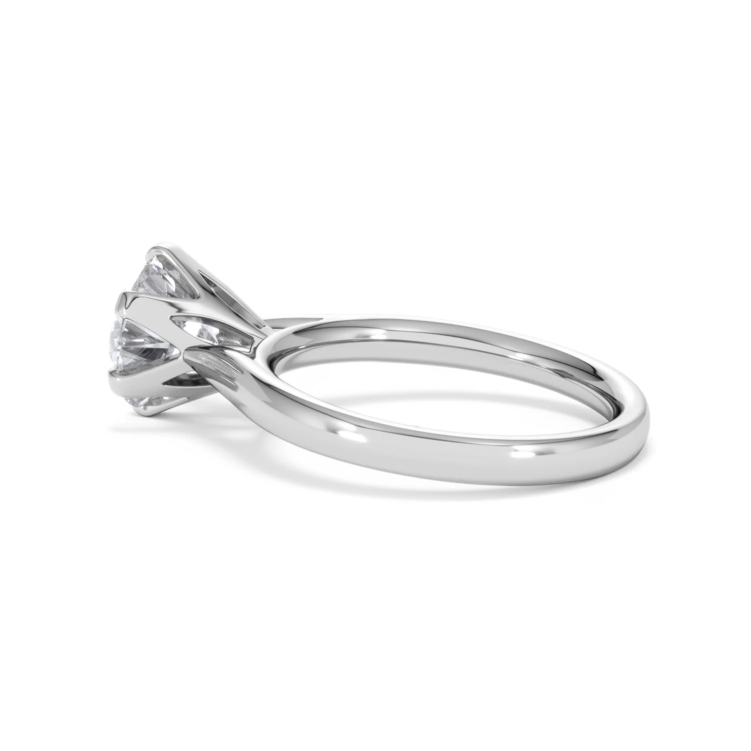 2 Ct Diamond Engagement Ring High Set Chloe Lab F/VS1 18K White Gold - Image 63