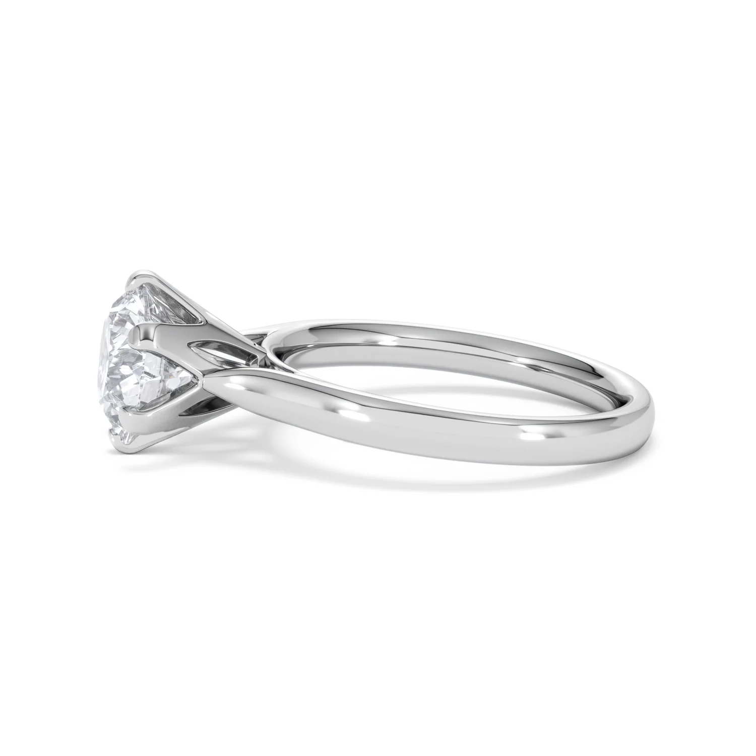 2 Ct Diamond Engagement Ring High Set Chloe Lab F/VS1 18K White Gold - Image 70