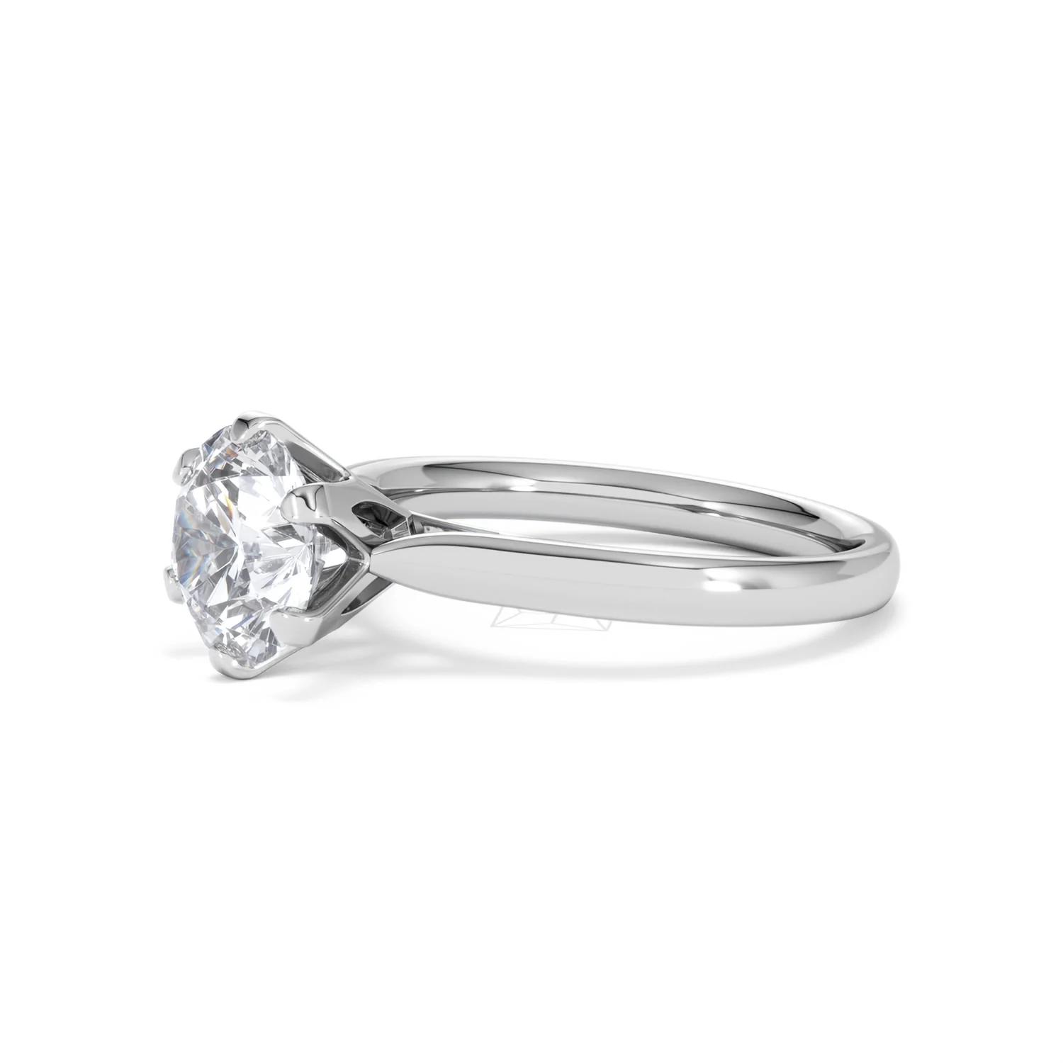 2 Ct Diamond Engagement Ring High Set Chloe Lab F/VS1 18K White Gold - Image 76