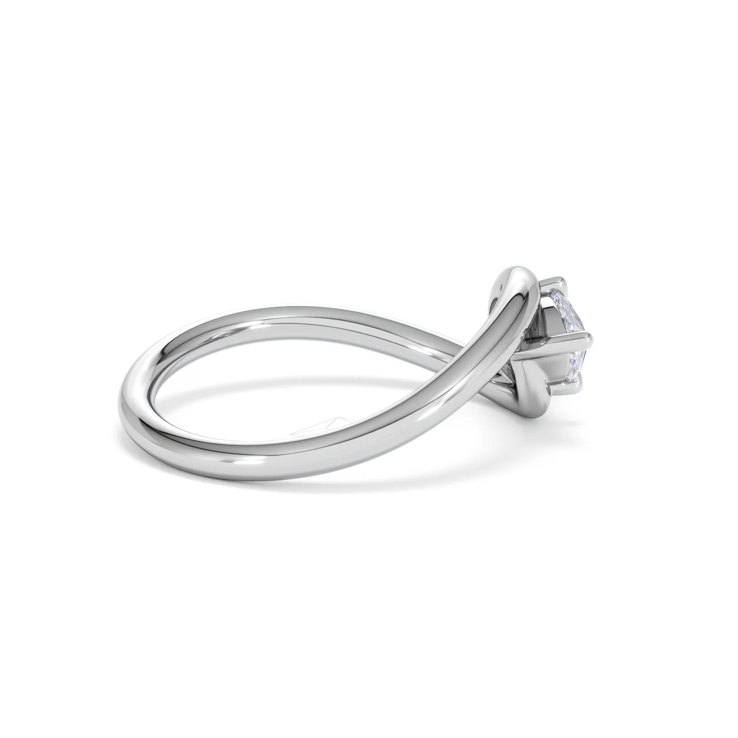 Affinity 0.50ct Marquise Cut Lab Diamond Solitaire Engagement Ring in Platinum - Image 31