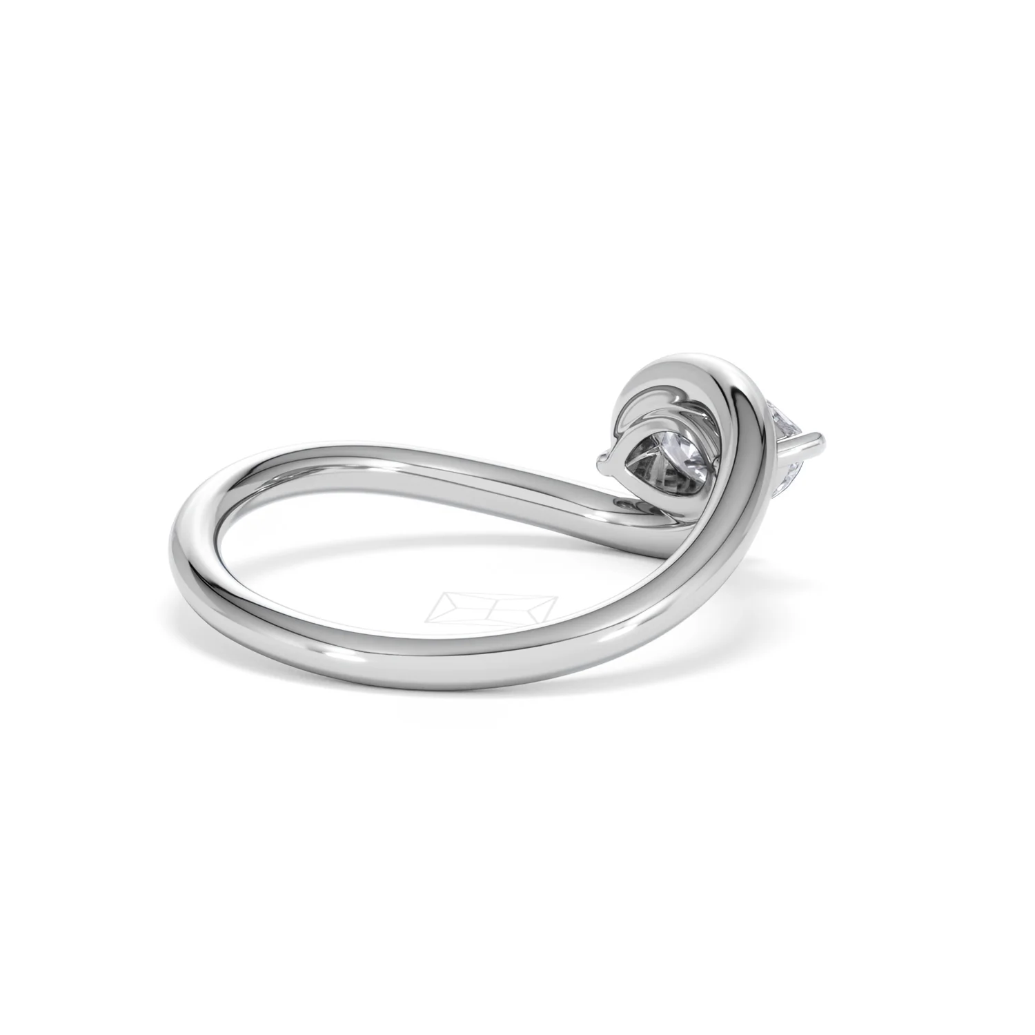 Affinity 0.50ct Marquise Cut Lab Diamond Solitaire Engagement Ring in Platinum - Image 37