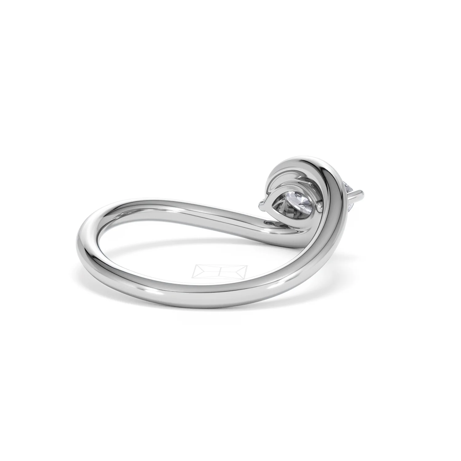 Affinity 0.50ct Marquise Cut Lab Diamond Solitaire Engagement Ring in Platinum - Image 38