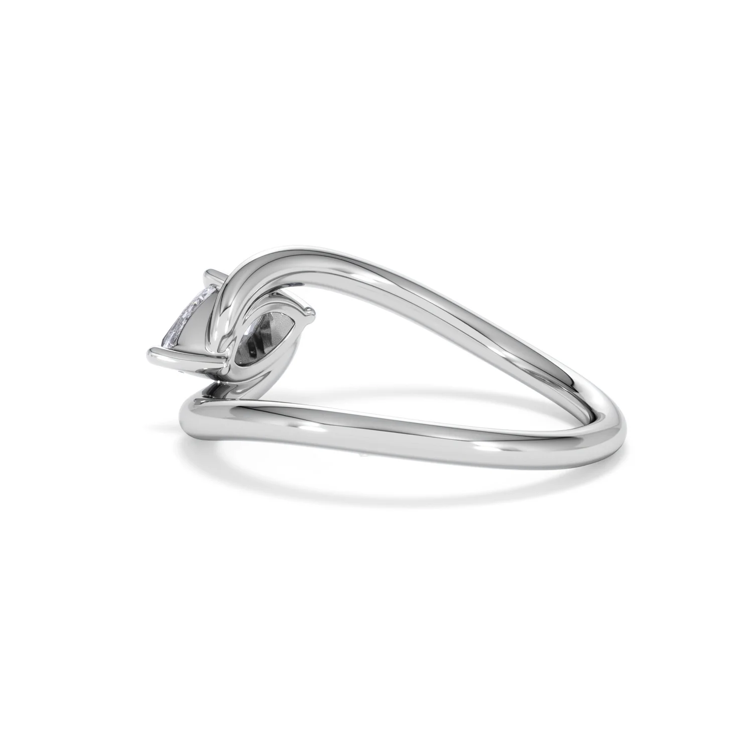 Affinity 0.50ct Marquise Cut Lab Diamond Solitaire Engagement Ring in Platinum - Image 61
