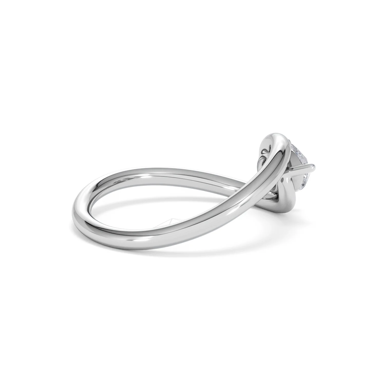 Affinity 0.50ct Pear Cut Lab Diamond Solitaire Engagement Ring in Platinum - Image 33