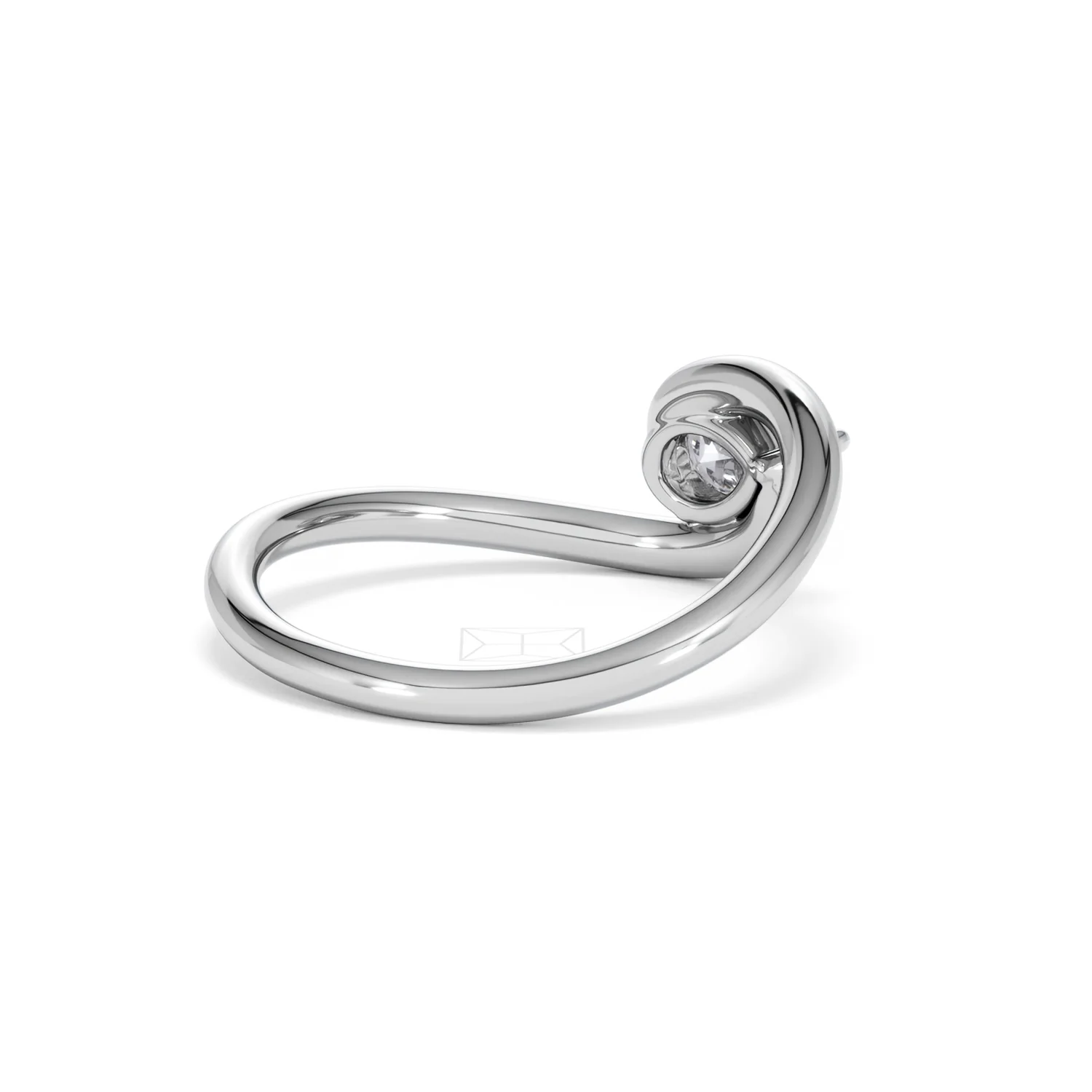 Affinity 0.50ct Pear Cut Lab Diamond Solitaire Engagement Ring in Platinum - Image 39
