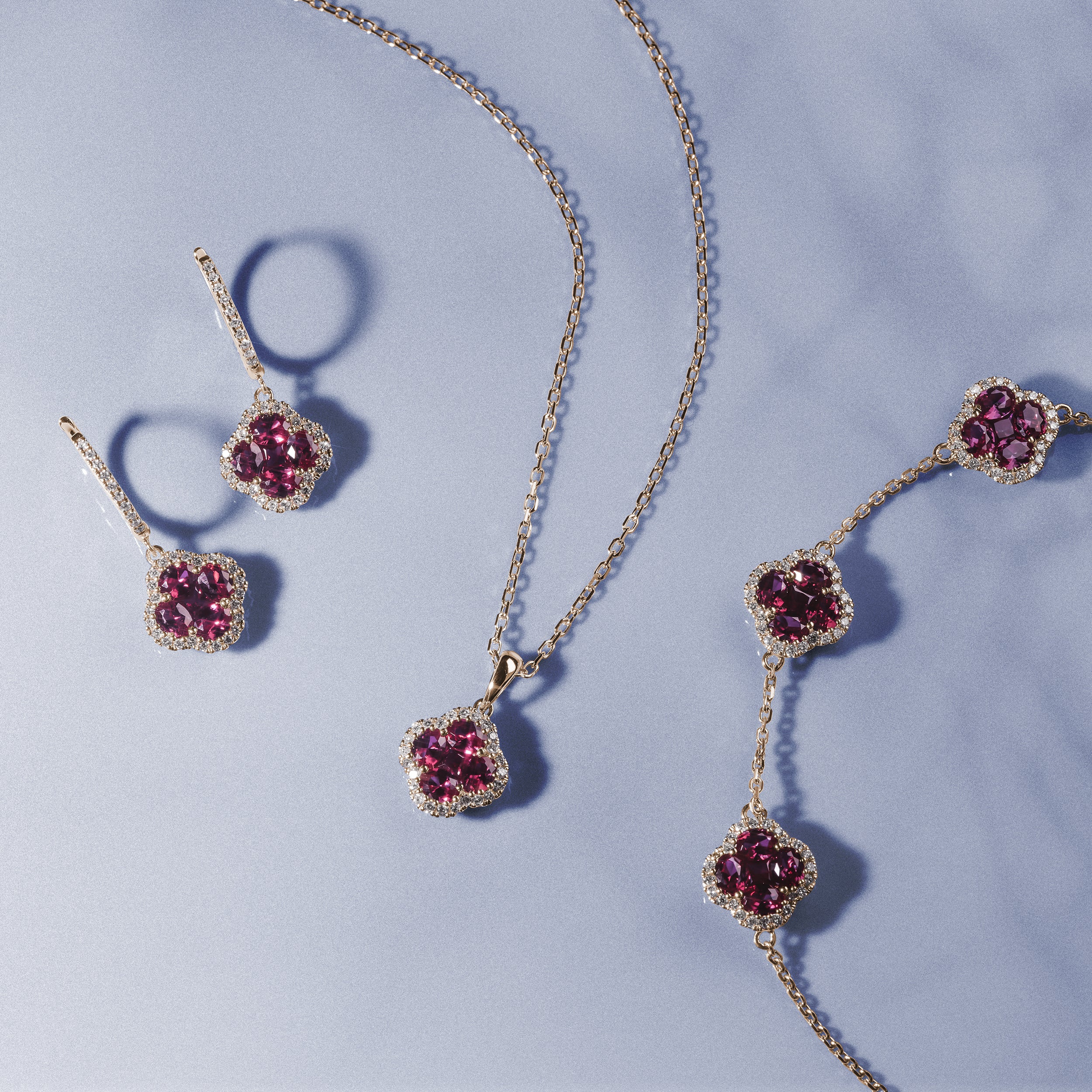 Alegria Lab Ruby Earrings 1.70ct in 18k Gold Vermeil - Image 8