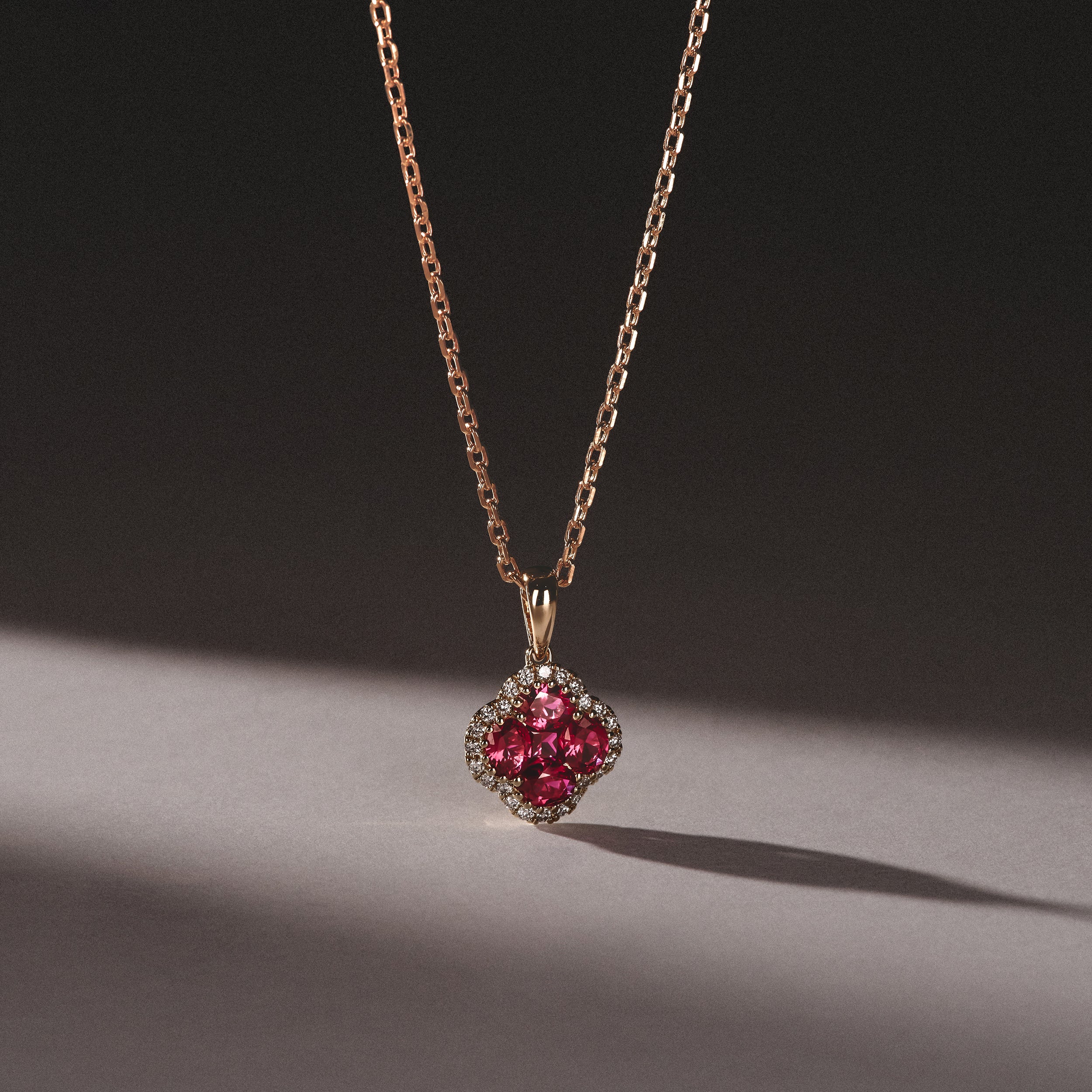 Alegria Lab Ruby Pendant 0.90ct in 18k Gold Vermeil - Image 4