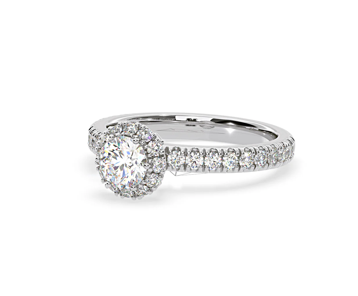 Alessandra Diamond Engagement Ring Platinum 1.10CT G/VS1 - Image 13