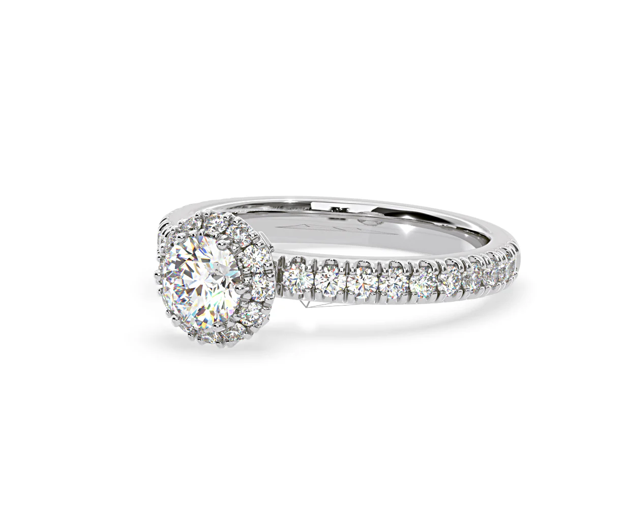 Alessandra Diamond Engagement Ring Platinum 1.10CT G/VS1 - Image 14