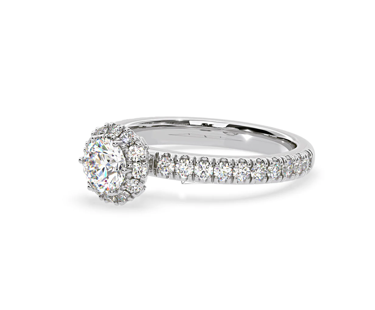 Alessandra Diamond Engagement Ring Platinum 1.10CT G/VS1 - Image 16