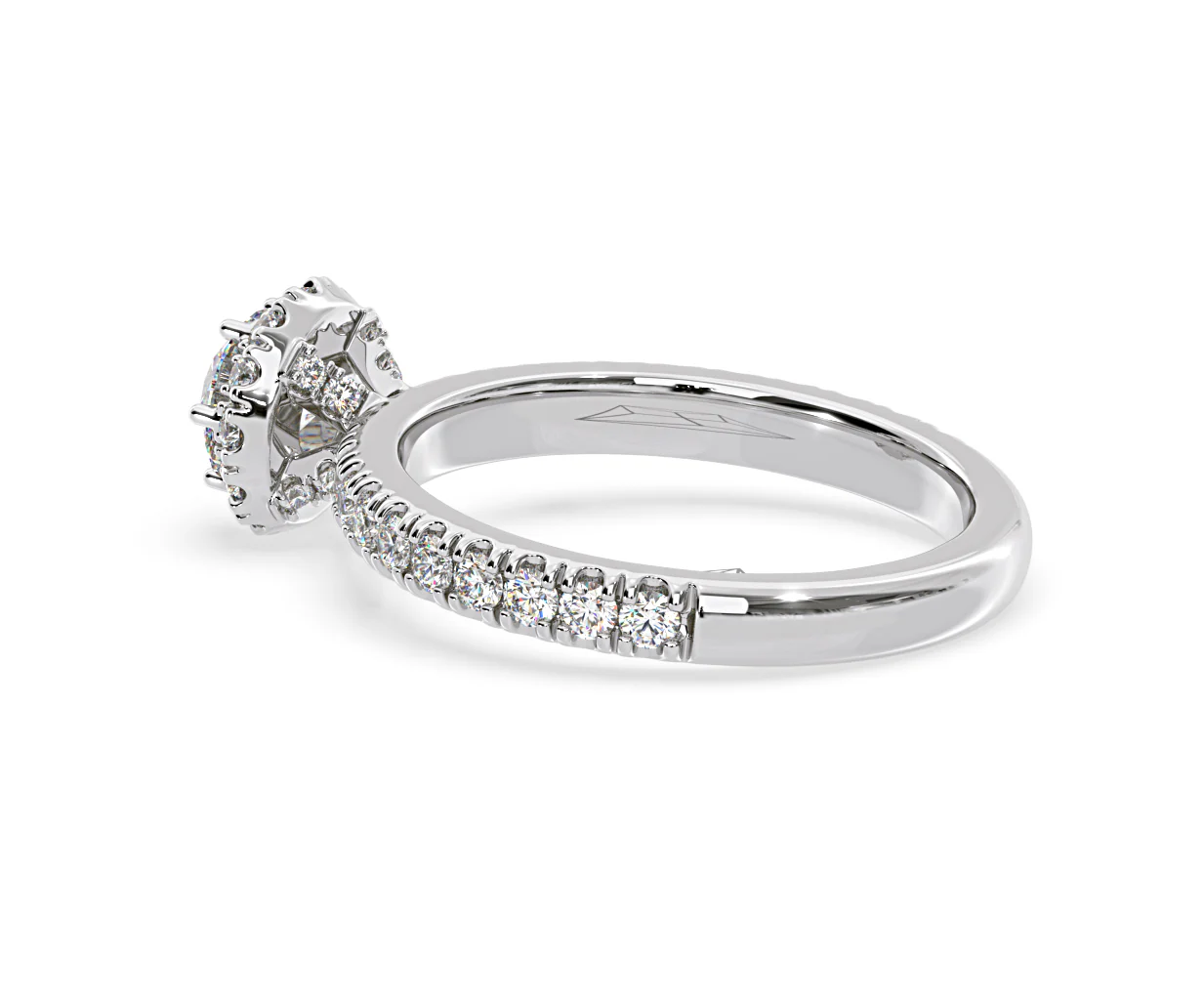 Alessandra Diamond Engagement Ring Platinum 1.10CT G/VS1 - Image 33