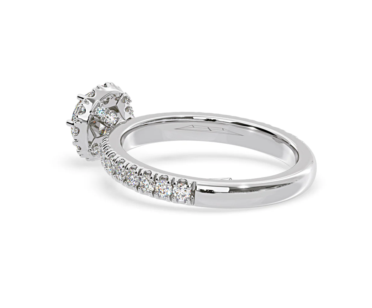 Alessandra Diamond Engagement Ring Platinum 1.10CT G/VS1 - Image 35