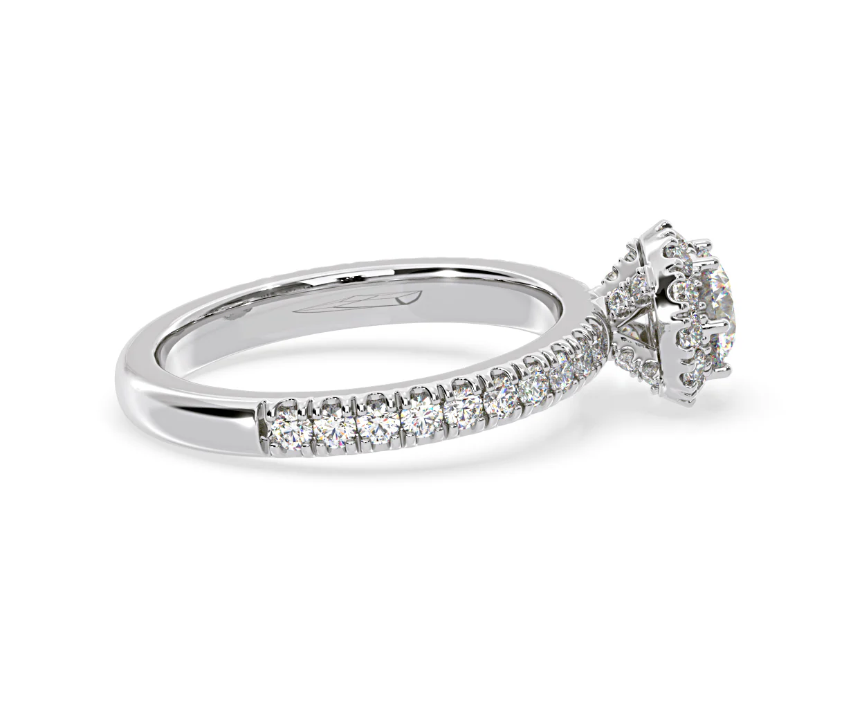 Alessandra Diamond Engagement Ring Platinum 1.10CT G/VS1 - Image 65
