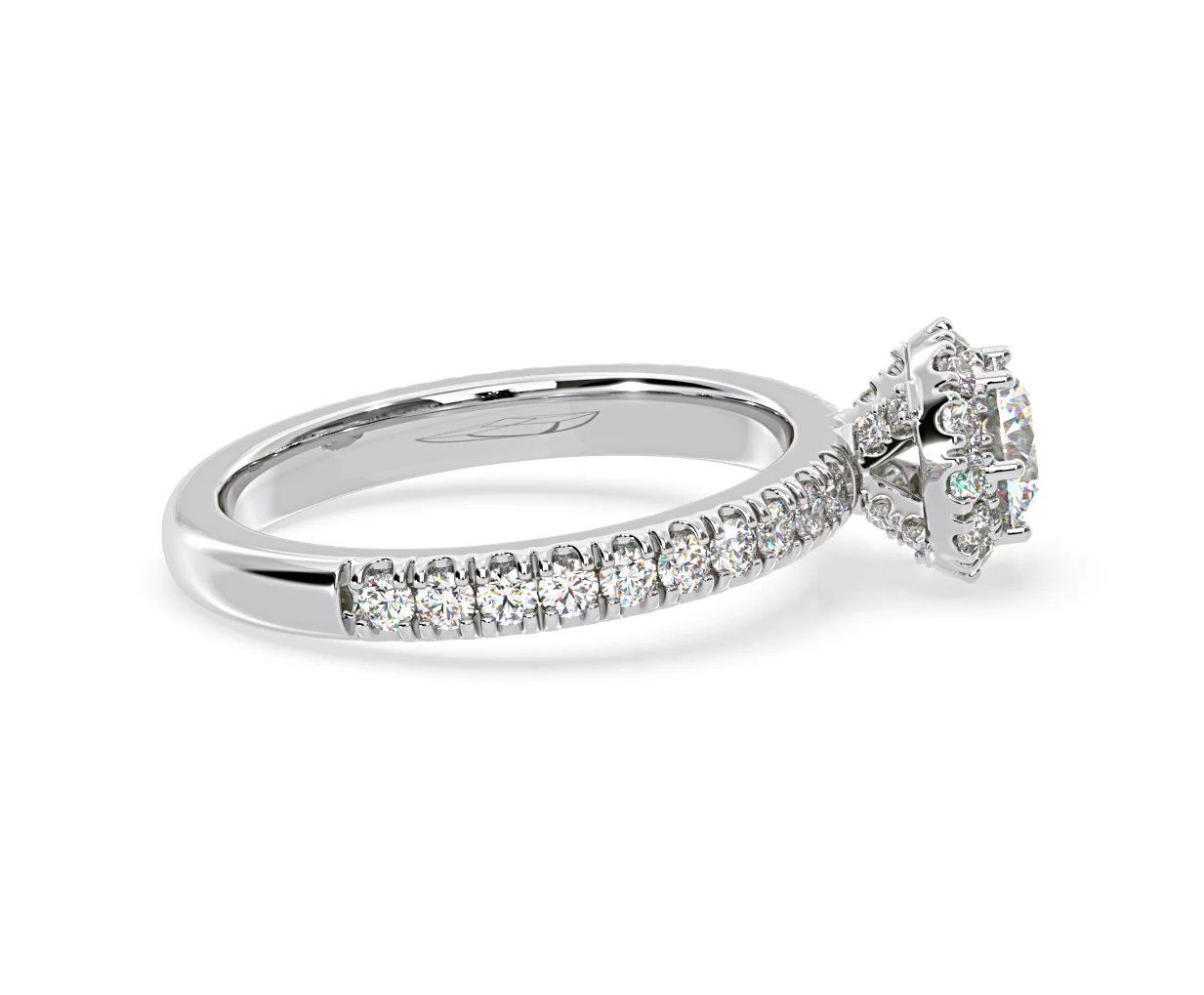 Alessandra Diamond Engagement Ring Platinum 1.10CT G/VS1 - Image 66