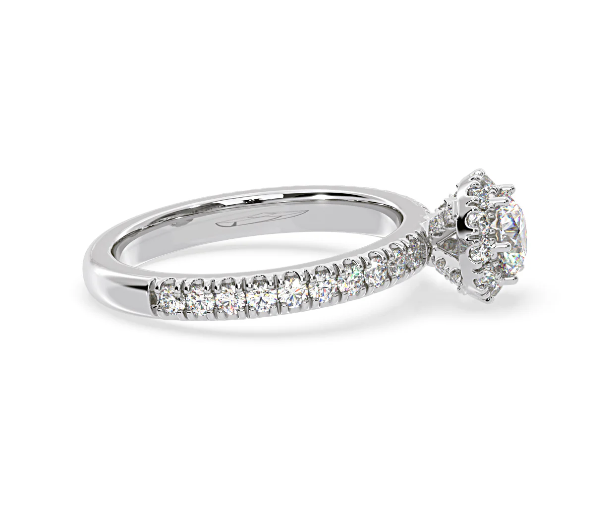 Alessandra Diamond Engagement Ring Platinum 1.10CT G/VS1 - Image 68